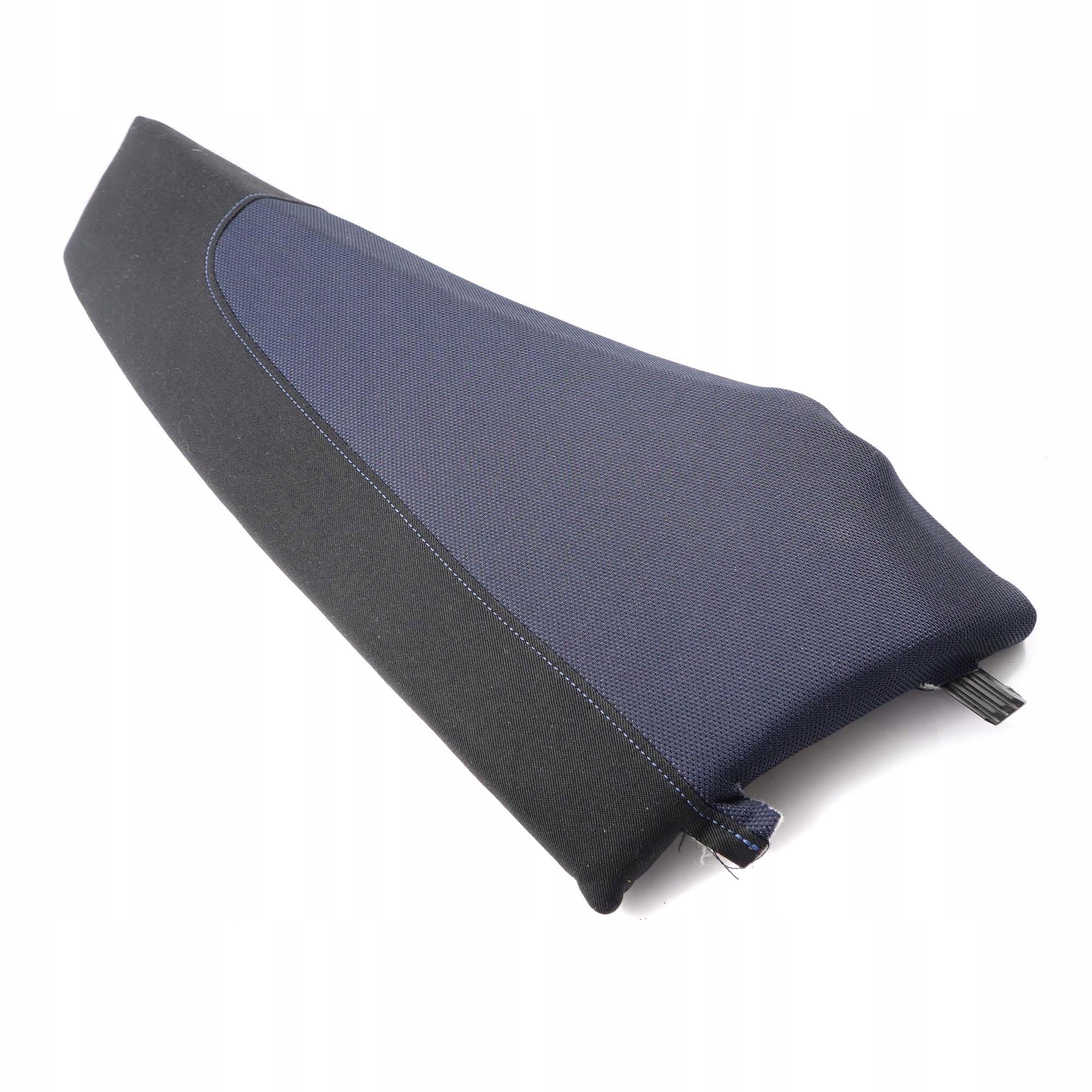 BMW 1 Series E81 Side Finisher Cloth Rear Seat Right O/S Network Monaco Blue