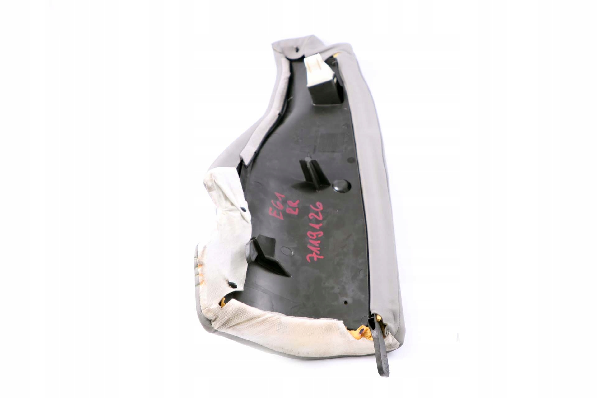 BMW 5 Series E61 Touring Side Finisher Rear Seat Right O/S Grey Leather