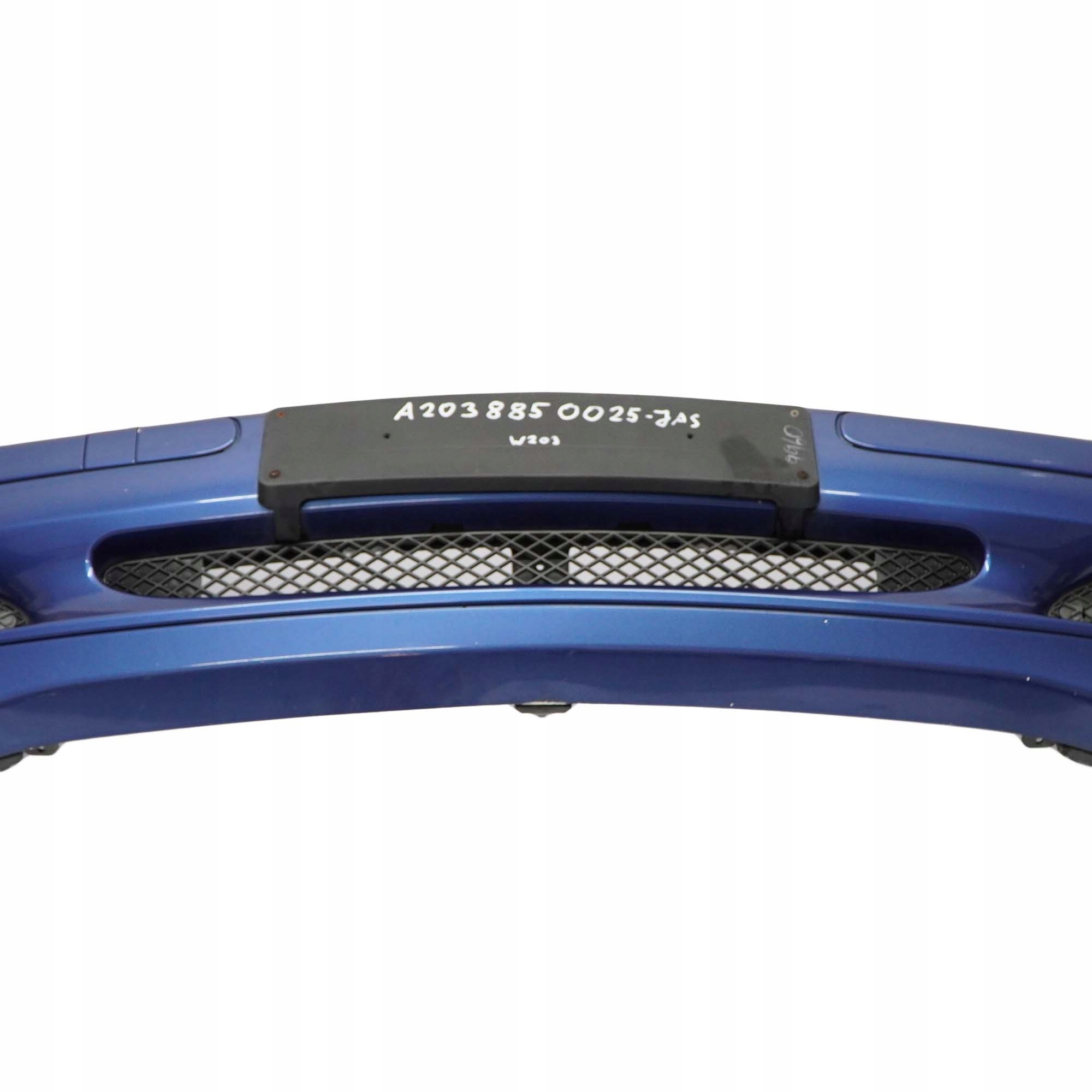 Mercedes-Benz C-Class W203 Front Bumper Trim Panel Jaspisblau Blue - 345