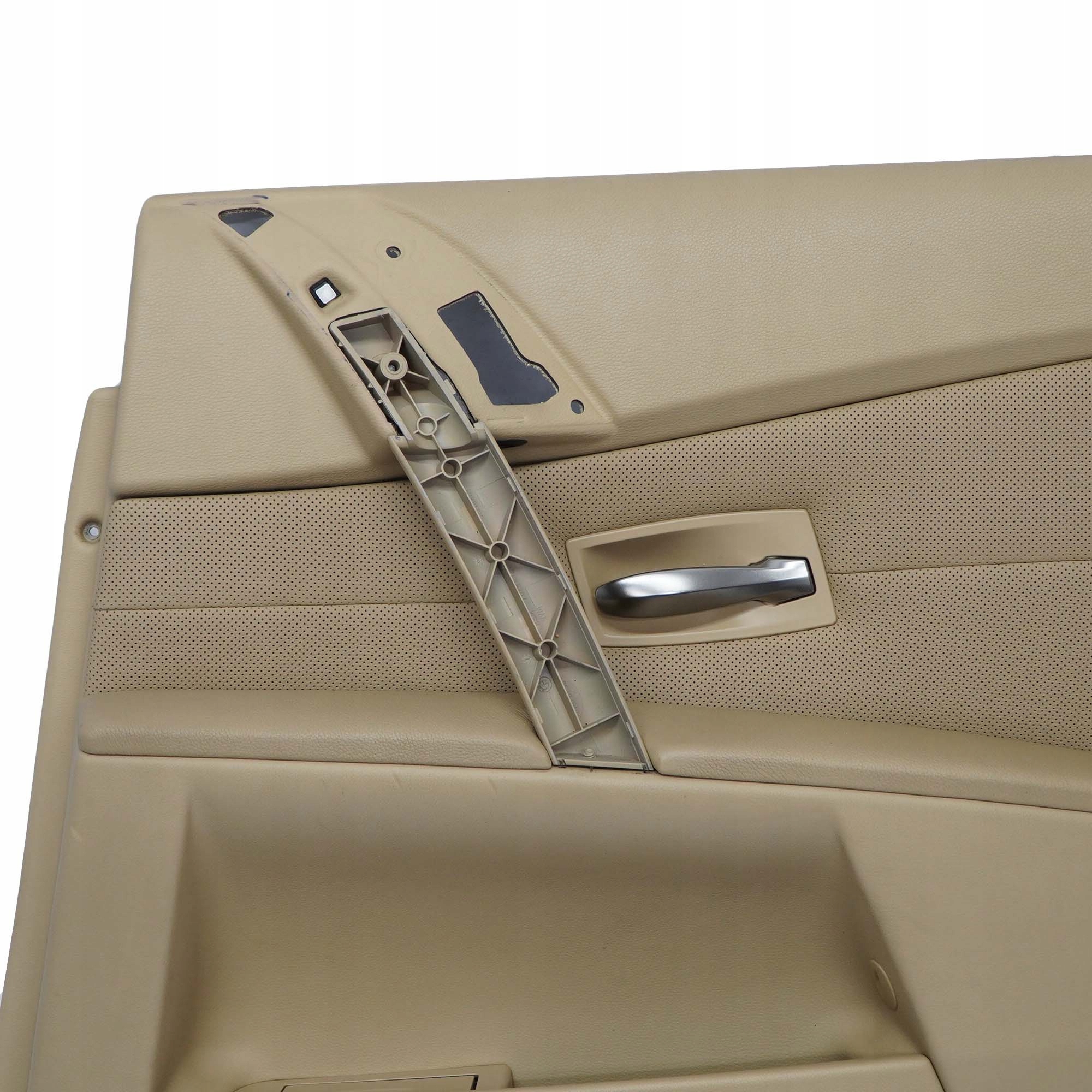 BMW 5 Series E60 E61 Rear Right O/S Door Card Leather Nasca Beige Lining Trim