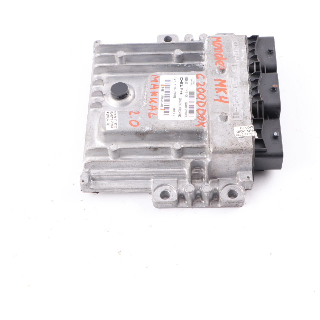 Ford Mondeo MK4 2.0 TDCi DW10C Engine Unit Module ECU BG91-12A650-RJ Manual