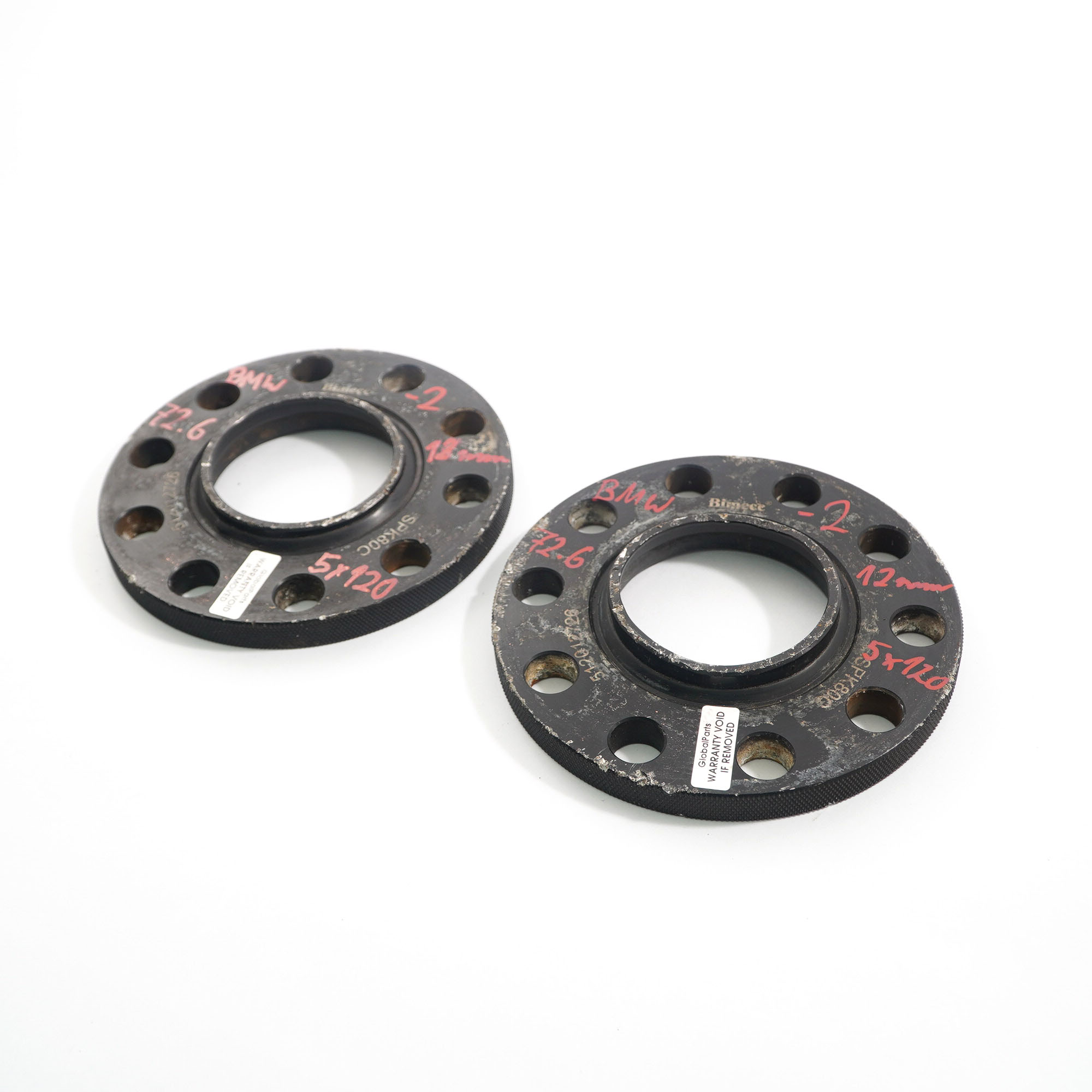 Bimecc Alloy Wheel Spacers Hubcentric Shims BMW 5x120 72.6mm 12mm Pair