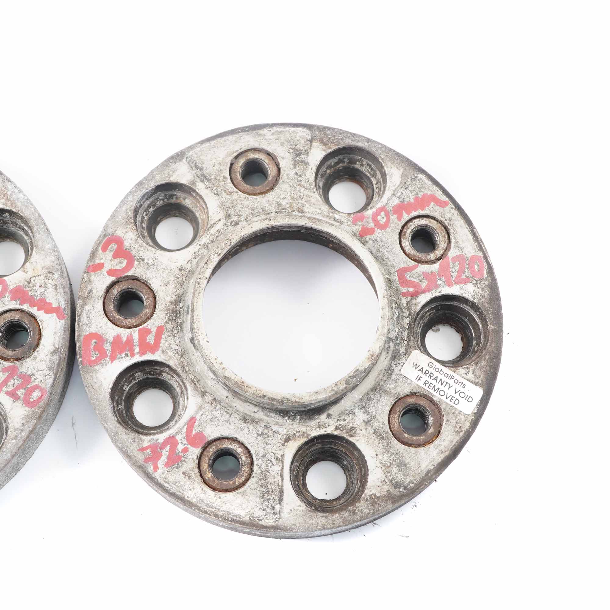 Alloy Wheel Spacers Hubcentric Shims BMW 5x120 72.56mm 20mm