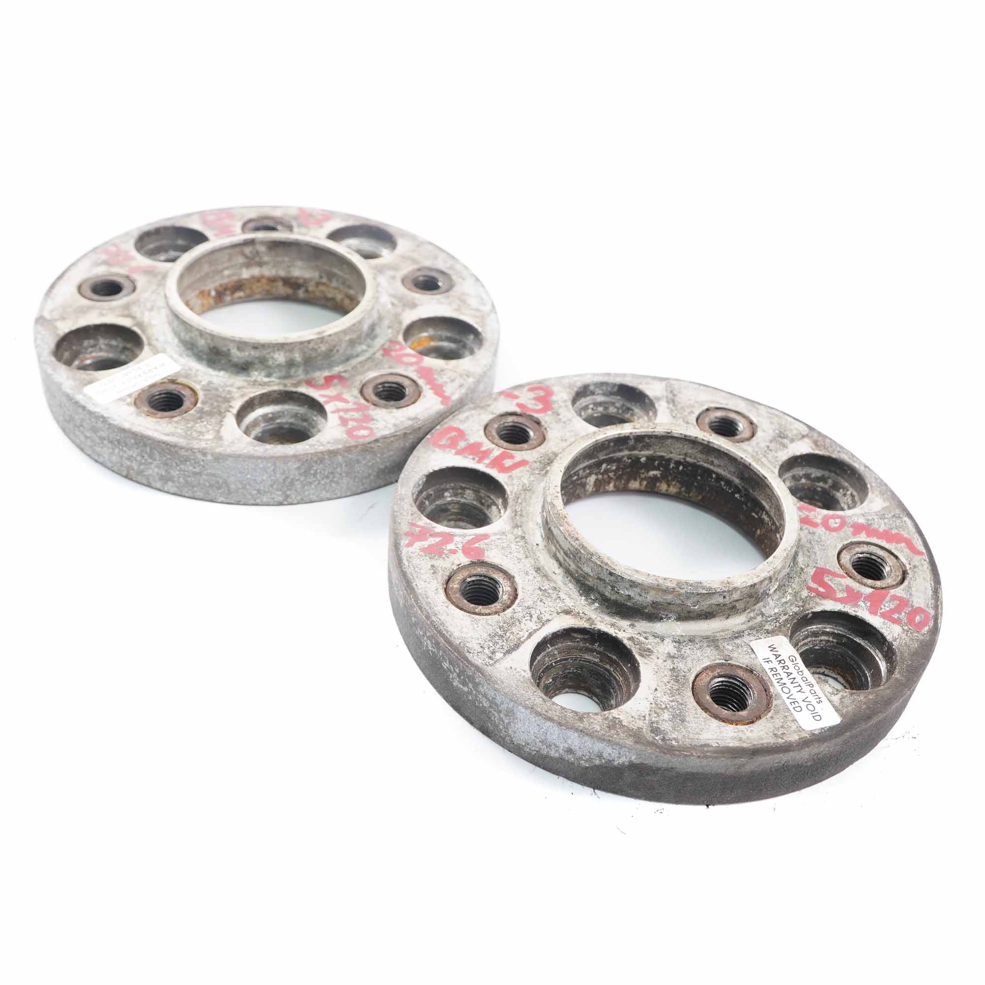 Alloy Wheel Spacers Hubcentric Shims BMW 5x120 72.56mm 20mm