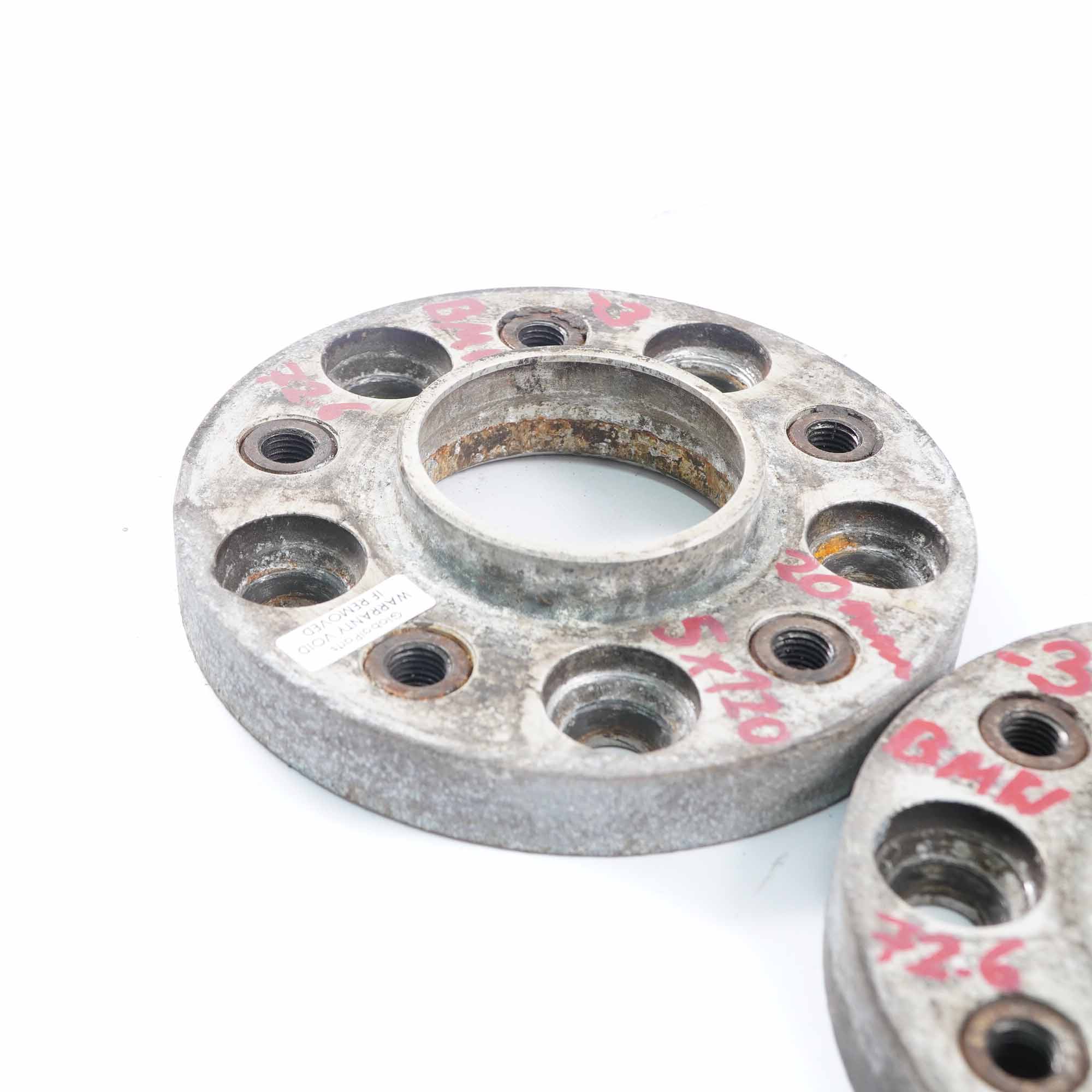 Alloy Wheel Spacers Hubcentric Shims BMW 5x120 72.56mm 20mm