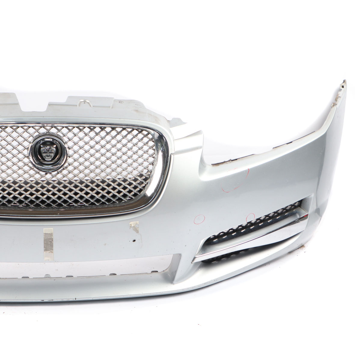 Jaguar XF250 Front Bumper Covering Trim Panel Liquid Silver Metallic - 1K