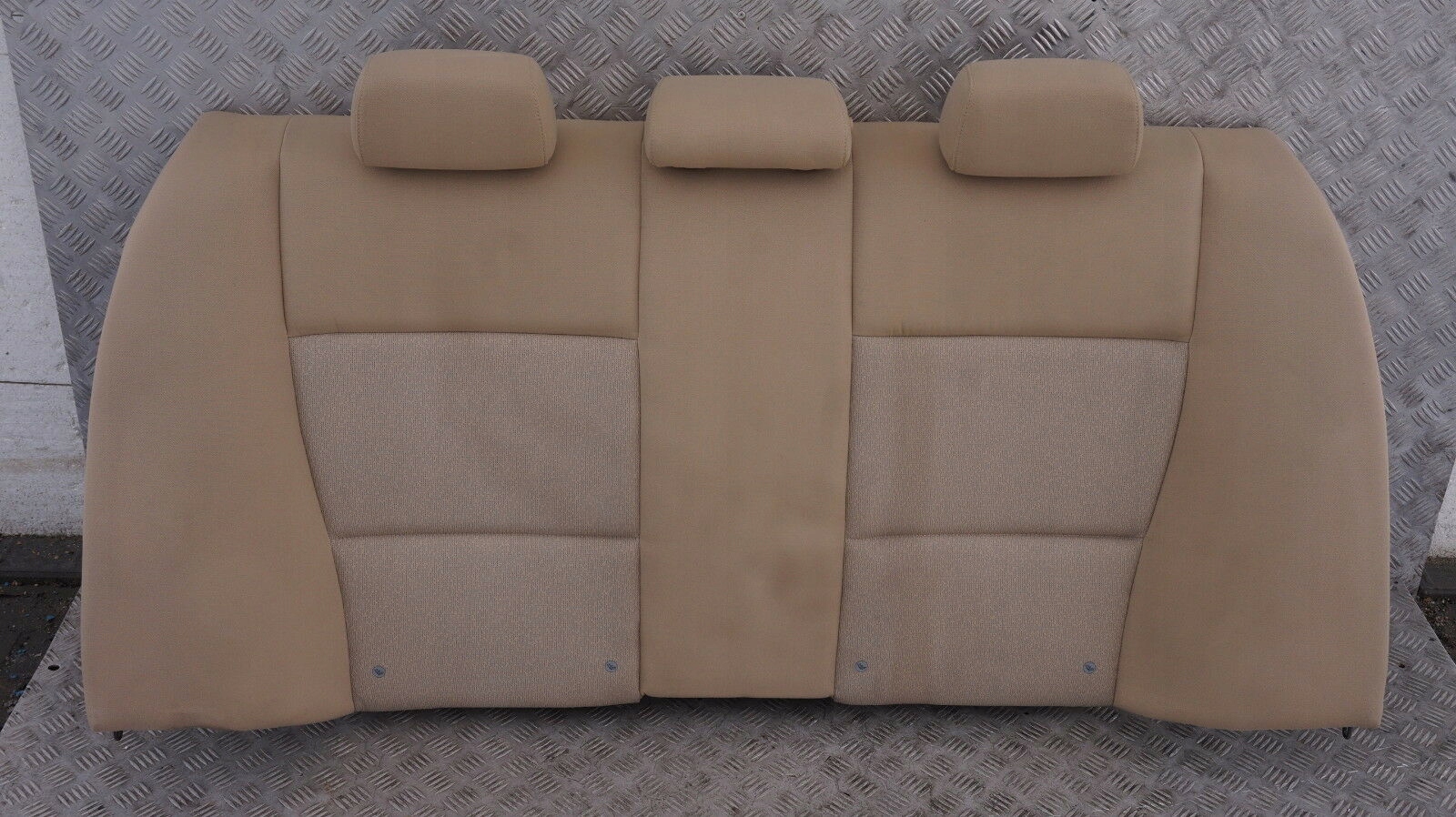 BMW 3 SERIES E90 Cover Backrest Rear Seat Couch Cloth Stoff Fluid Beige