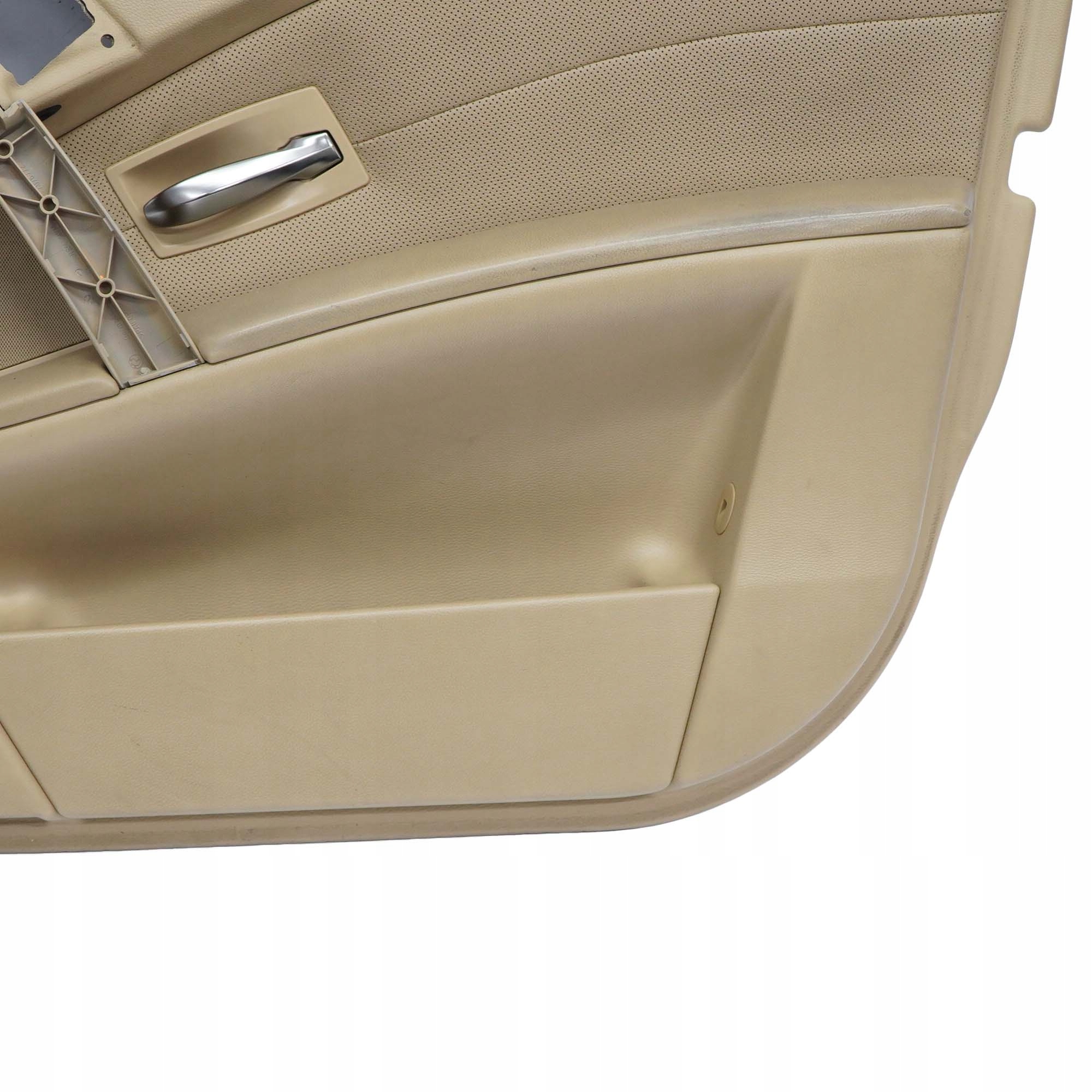 BMW 5 Series E60 E61 Front Right O/S Door Card Leather Nasca Beige Lining Trim