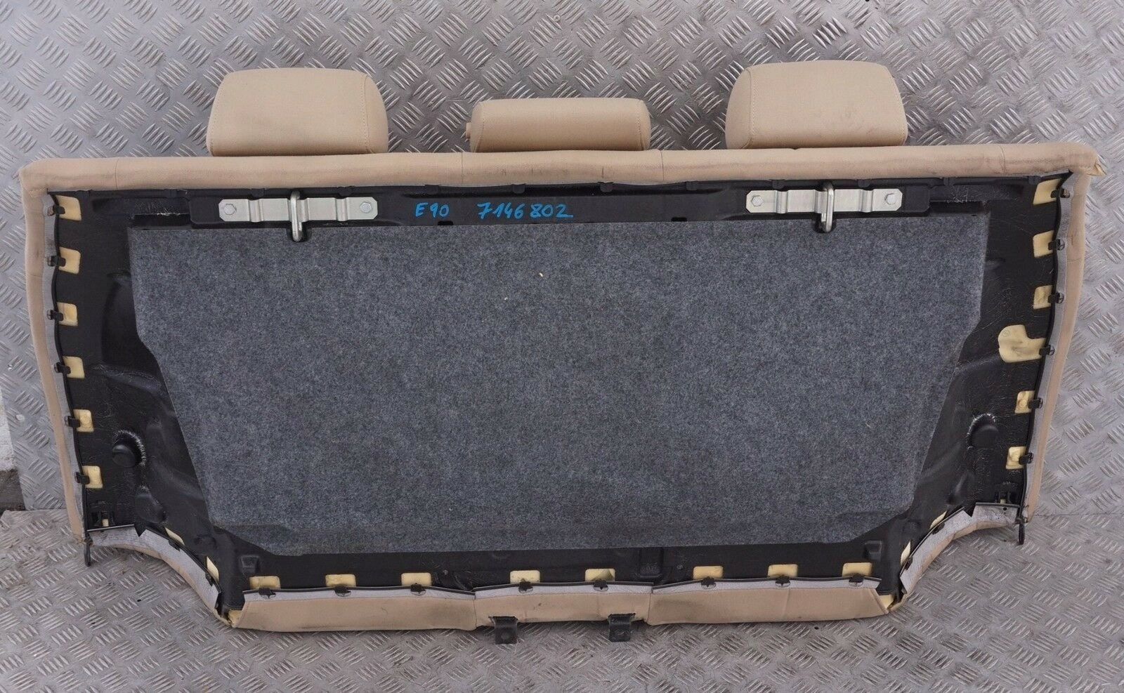 BMW 3 SERIES E90 Cover Backrest Rear Seat Couch Cloth Stoff Fluid Beige