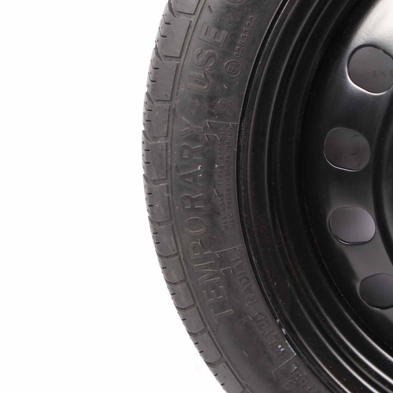 Spare Wheel BMW E81 E87 CARTECO Steel Black Case Cover 125/80 R17 CW175120D23