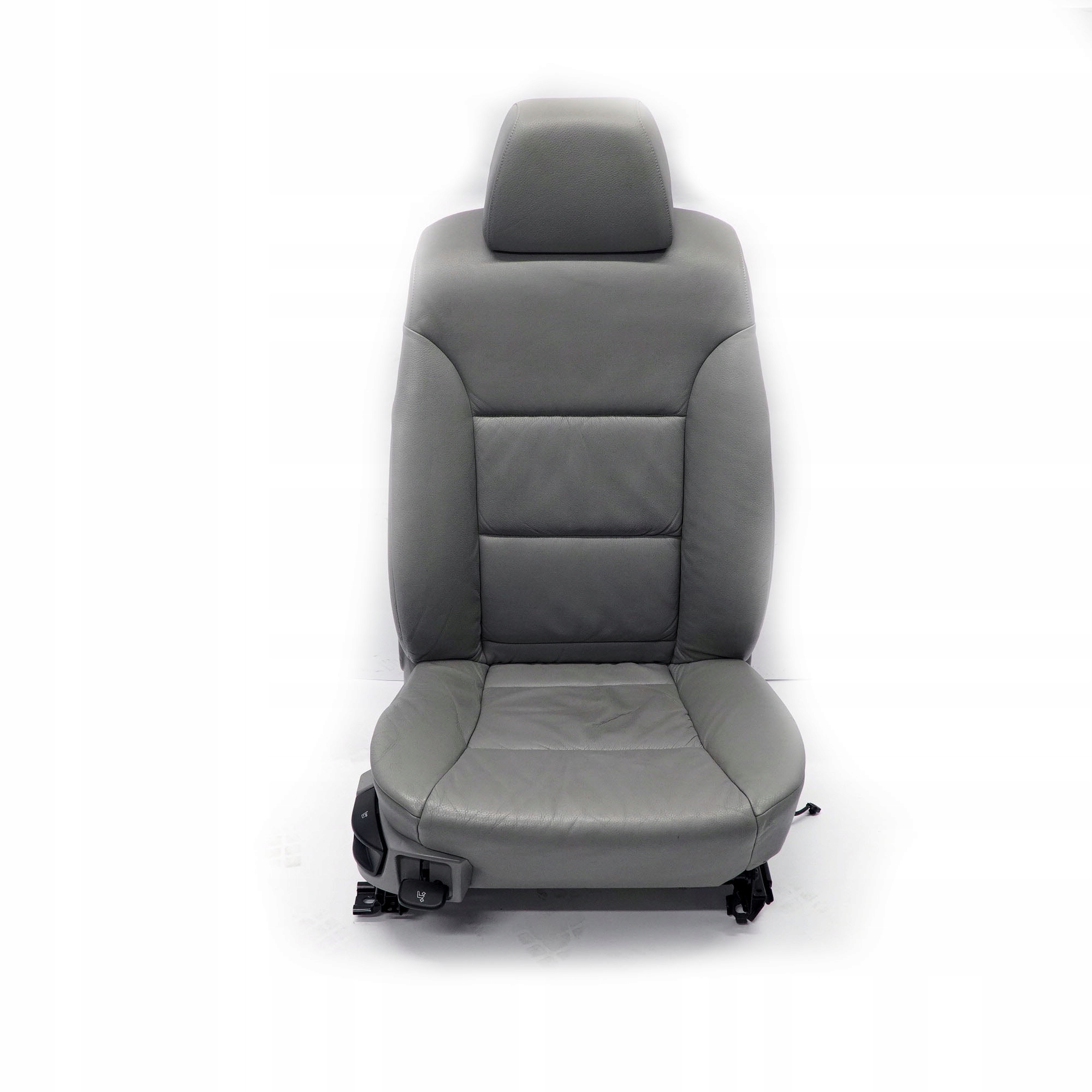 BMW 5 Series E60 E61 Grey Leather Front Right O/S Seat