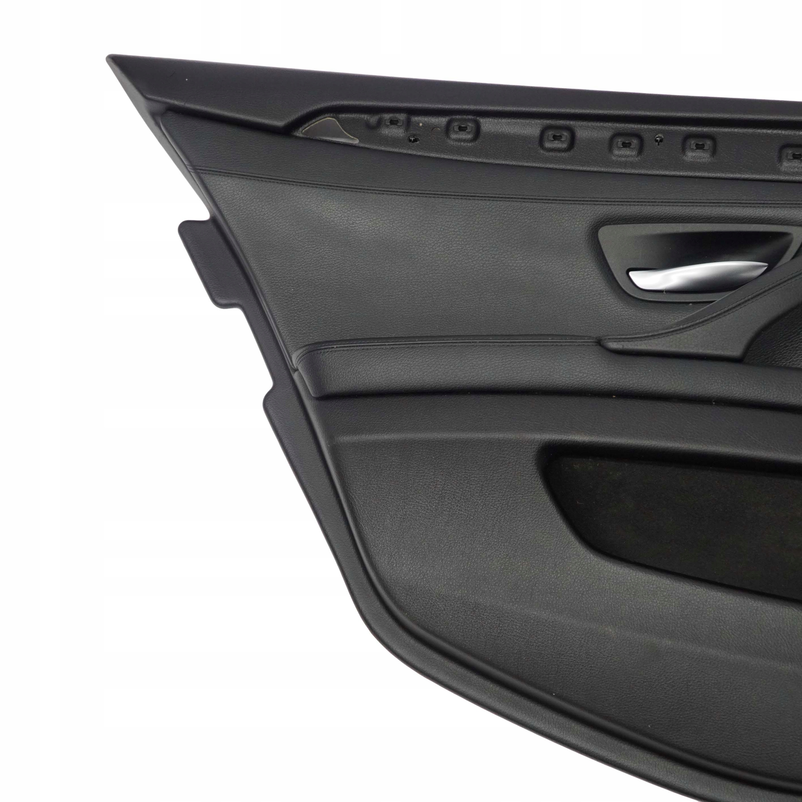 BMW 5 F10 F11 Rear Left N/S Door Card Lining Trim Panel Black Leather