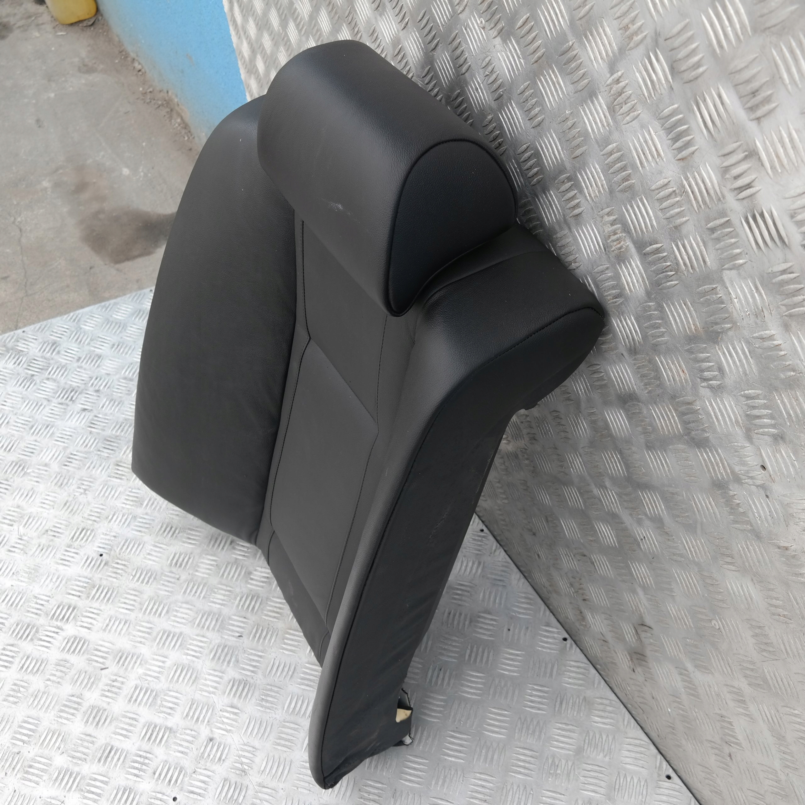 BMW 7 Series E65 E66 E67 Black Leather Rear Seat Right O/S Backrest Cover