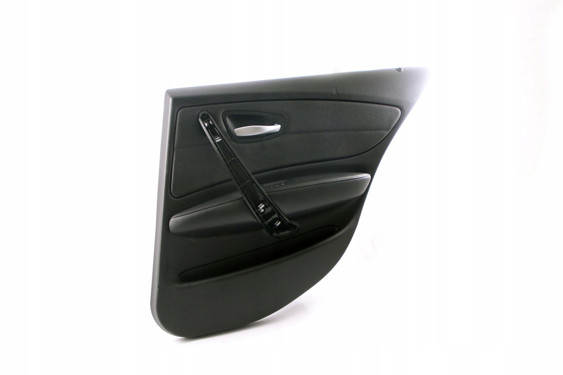 BMW 1 Series E87 LCI Rear Right O/S Door Card Trim Panel Black Leather