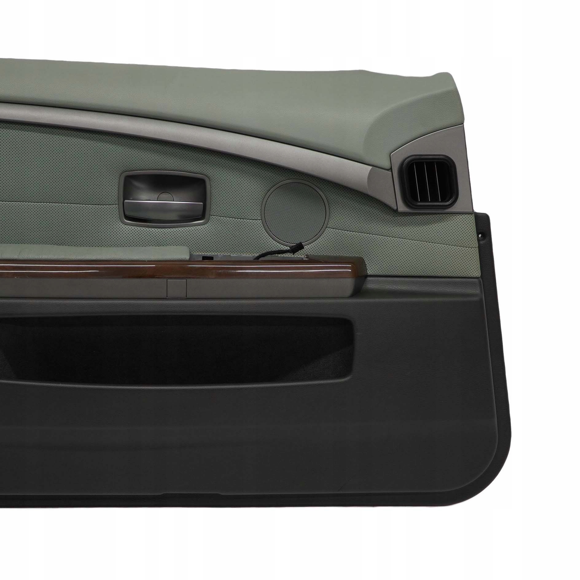 BMW 7 Series E65 E66 Front Left N/S Door Card Leather Nasca Green Lining Trim