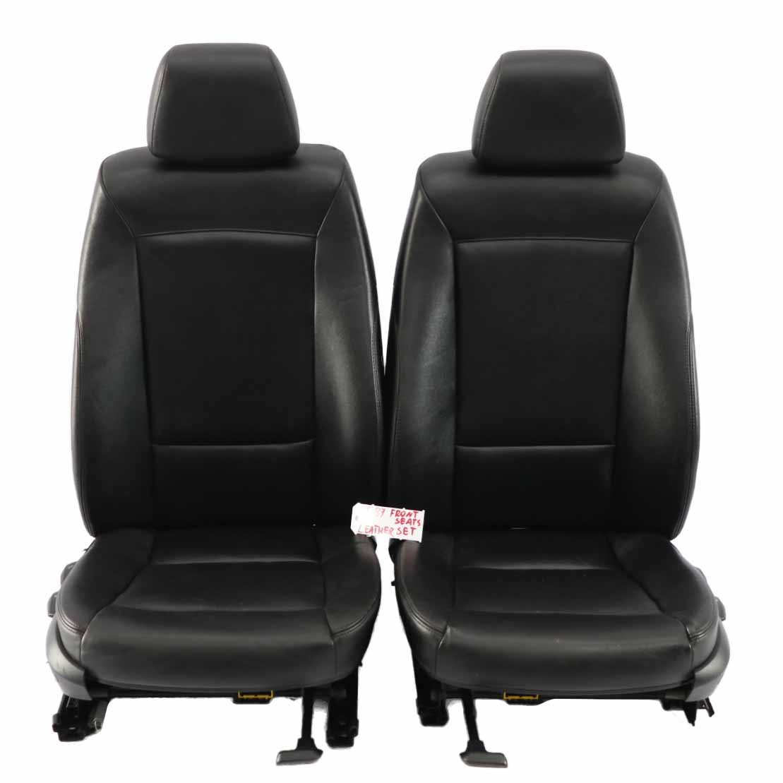 BMW E87 Black Leather Interior Front Left Right Seat Seats