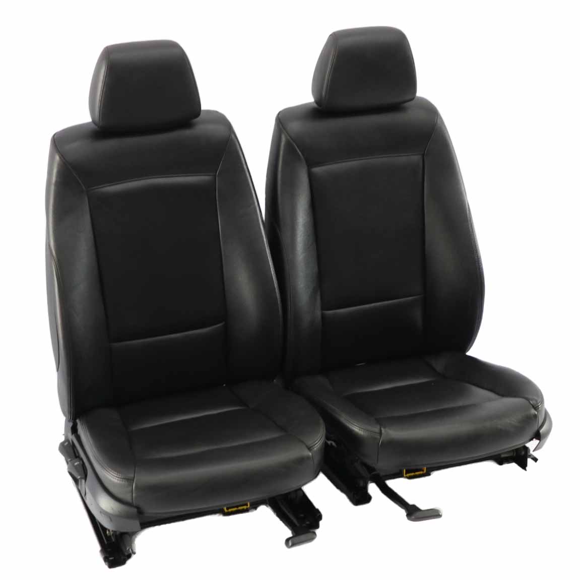 BMW E87 Black Leather Interior Front Left Right Seat Seats