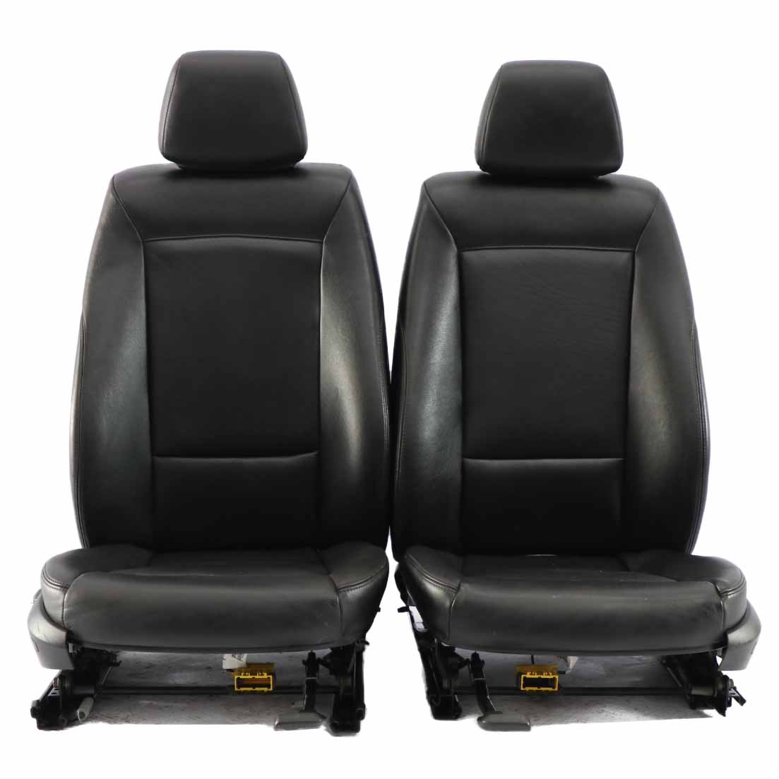 BMW E87 Black Leather Interior Front Left Right Seat Seats