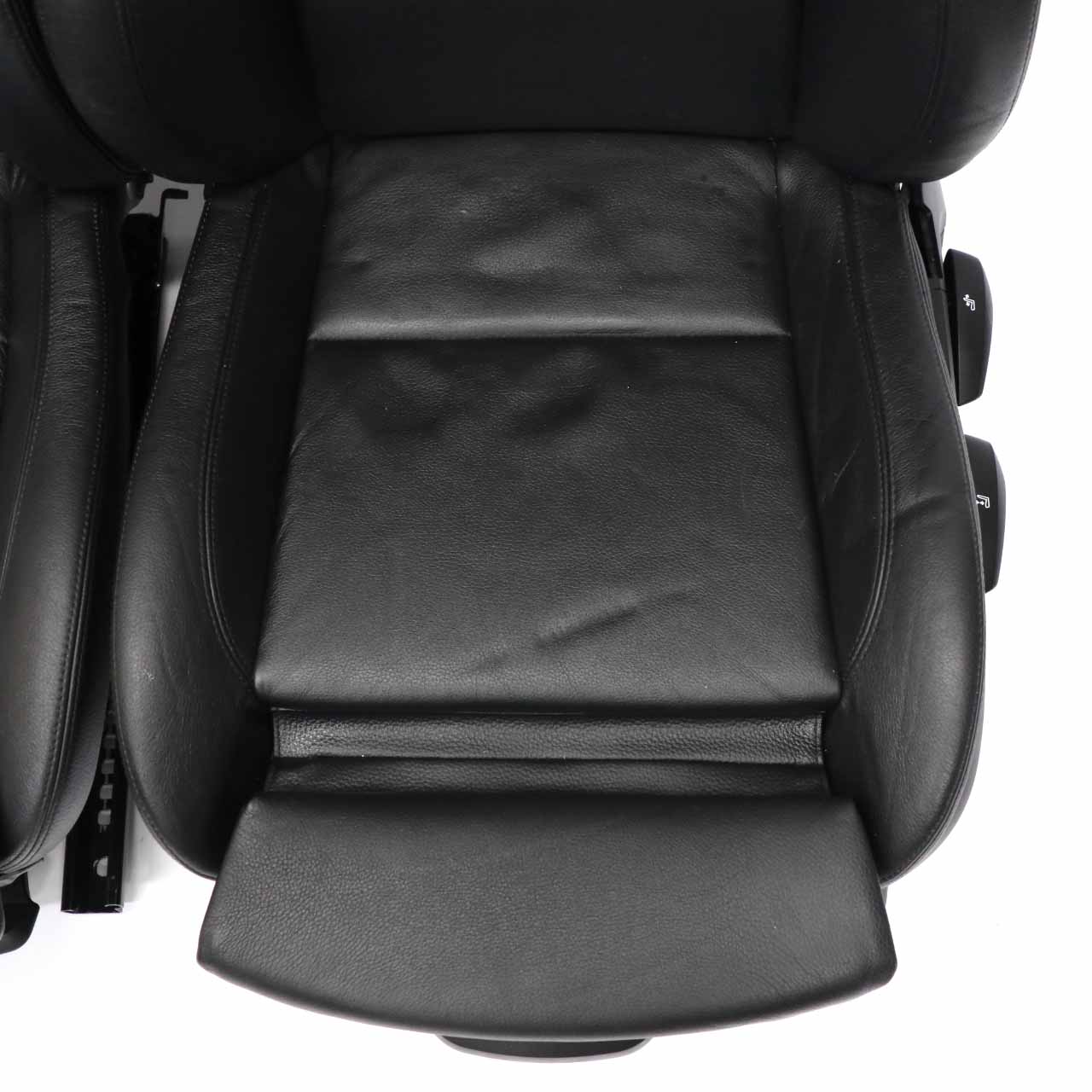 Leather Seats BMW E87 LCI M Sport Boston Black Interior Seat Front Lumbar