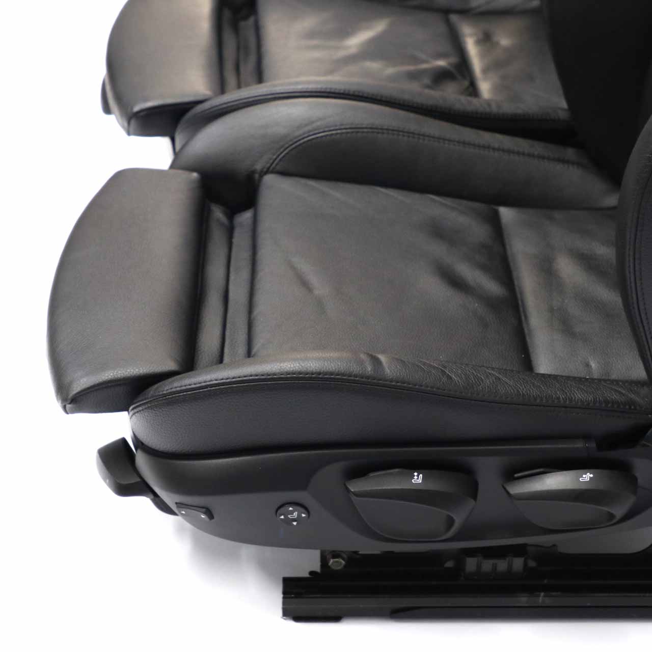 Leather Seats BMW E87 LCI M Sport Boston Black Interior Seat Front Lumbar