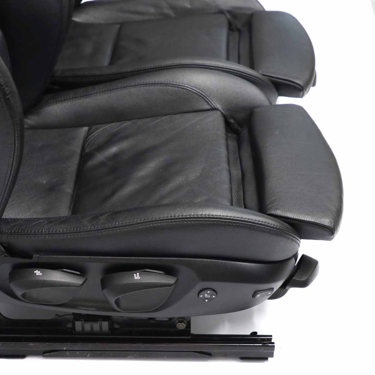 Leather Seats BMW E87 LCI M Sport Boston Black Interior Seat Front Lumbar