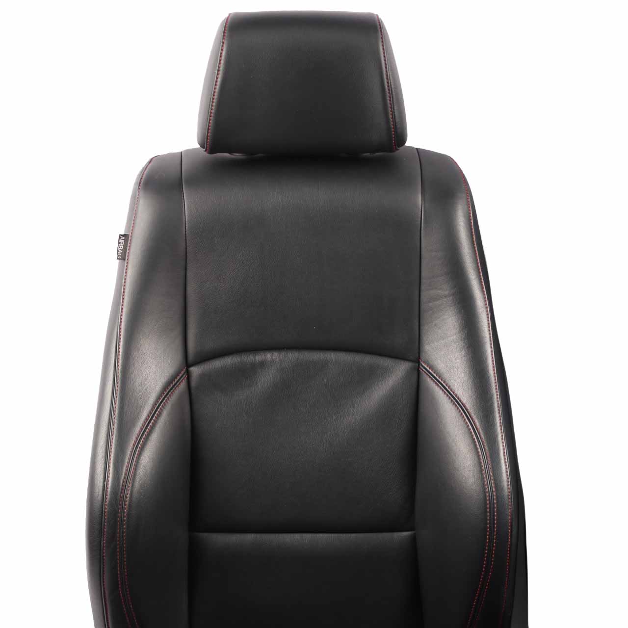 Leather Seats BMW E87 LCI Sport Black Interior Seat Front Rear Airbag Red Thread