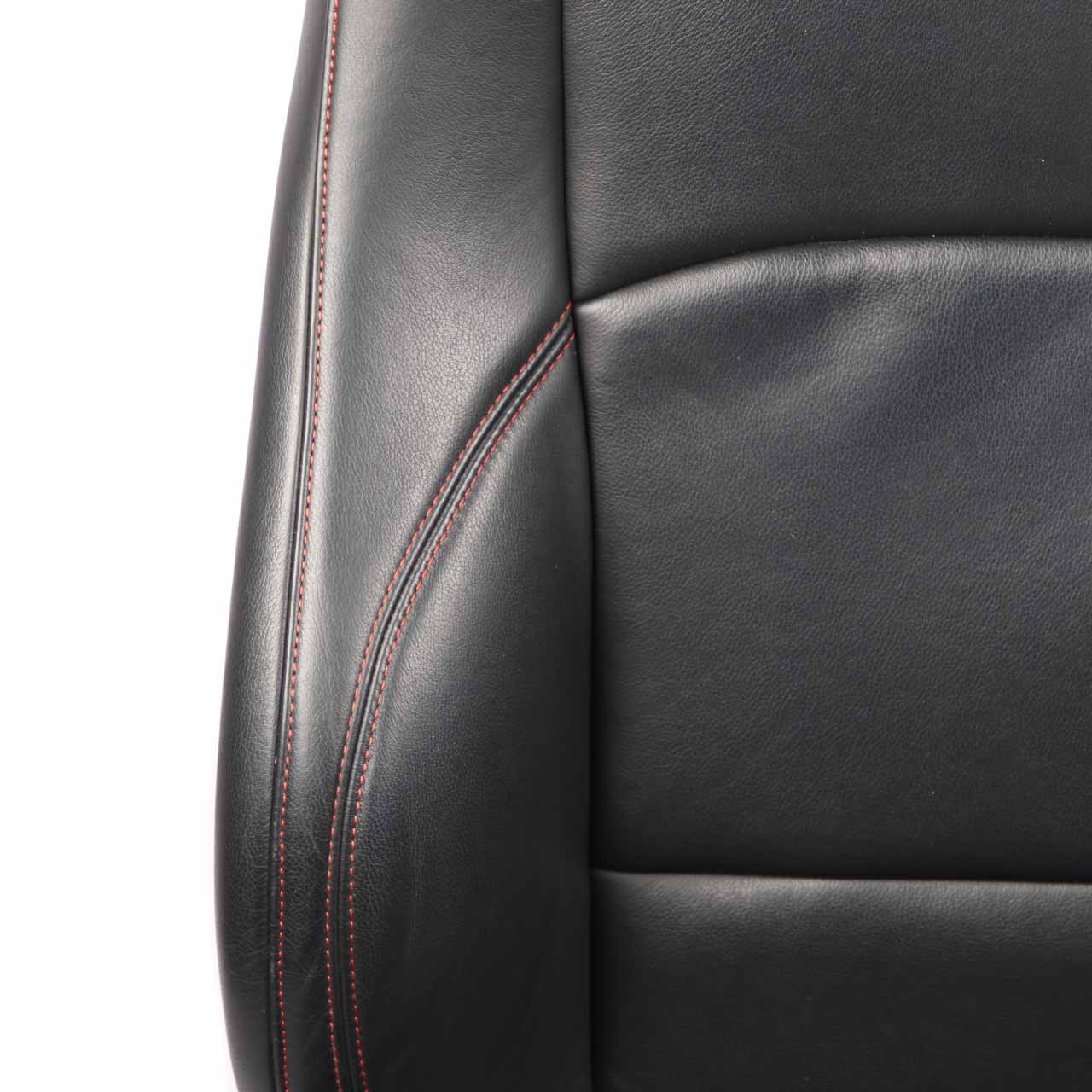 Leather Seats BMW E87 LCI Sport Black Interior Seat Front Rear Airbag Red Thread