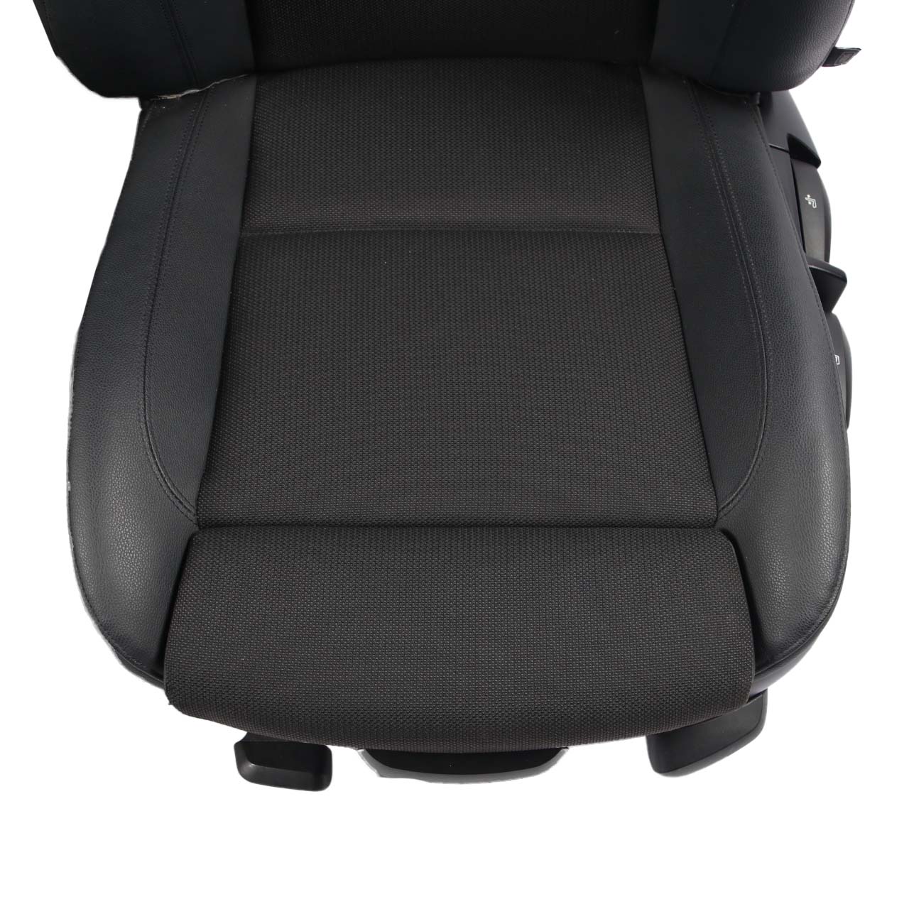 BMW E88 Seats M Sport Cloth Fabric / Imitation Leather Black Front Rear Seat 