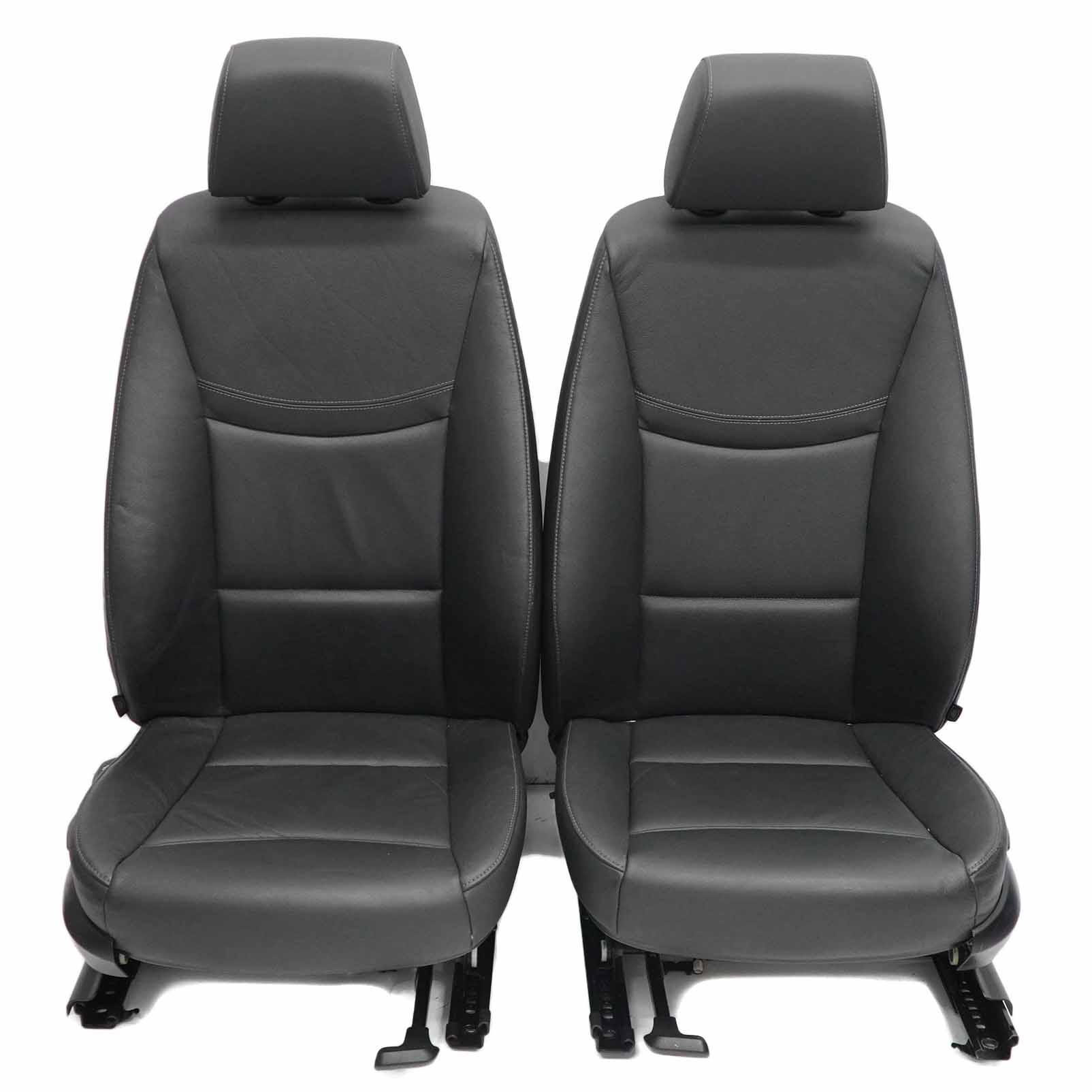 Leather Seats BMW E91 LCI Touring Black Interior Front Rear Seat with Door Cards