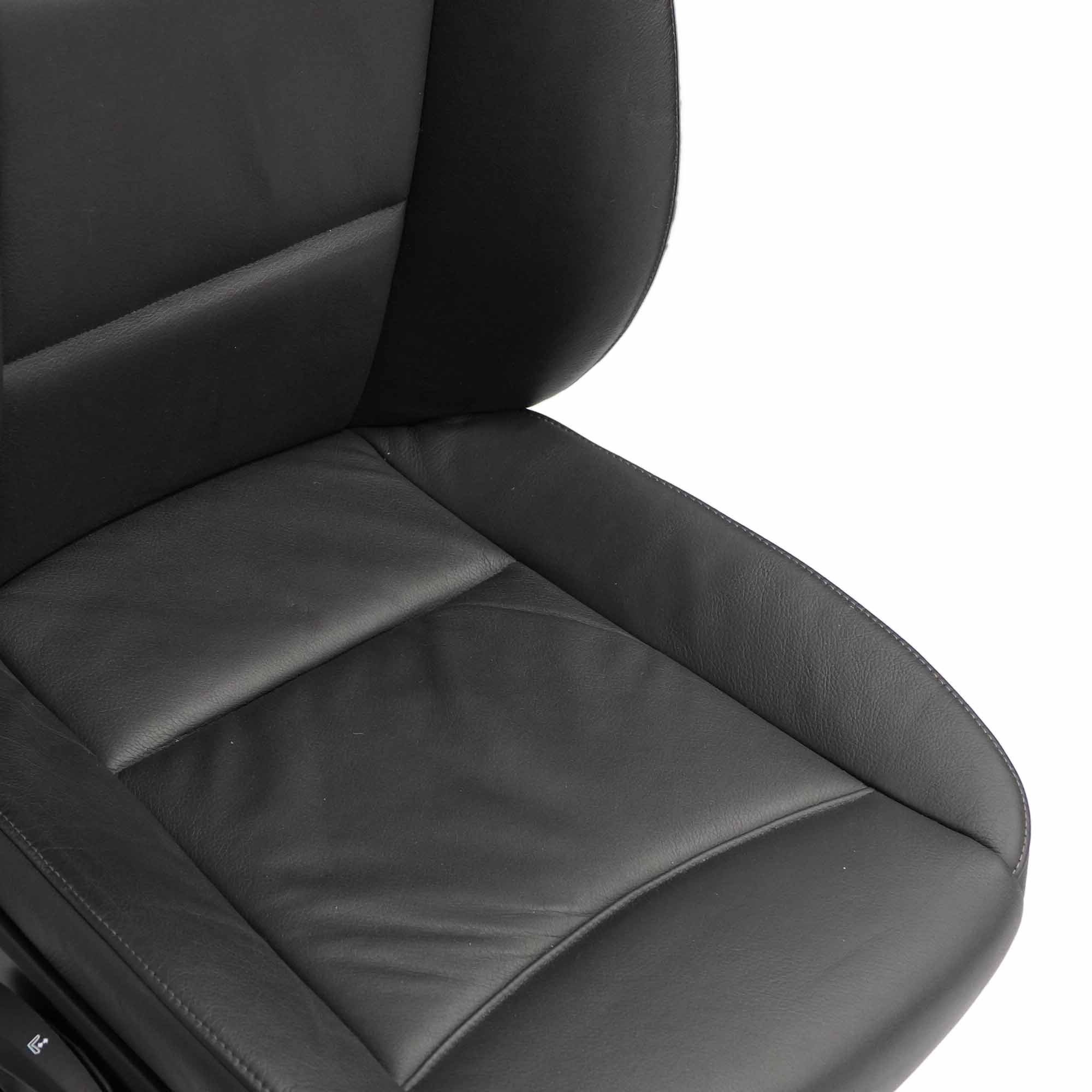 Leather Seats BMW E91 LCI Touring Black Interior Front Rear Seat with Door Cards