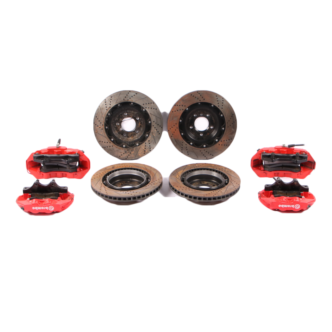 BMW E92 335i Front Rear Wheel Brembo Brake Disc Pad Caliper 6pot Conversion Set