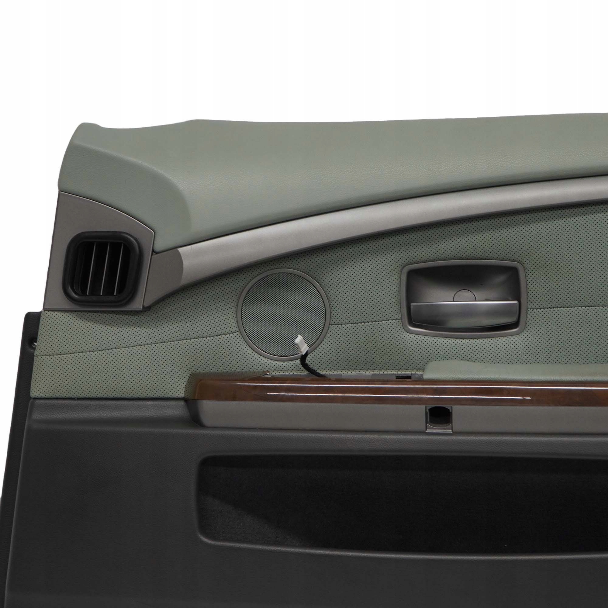 BMW 7 Series E65 E66 Front Right O/S Door Card Leather Nasca Green Lining Trim