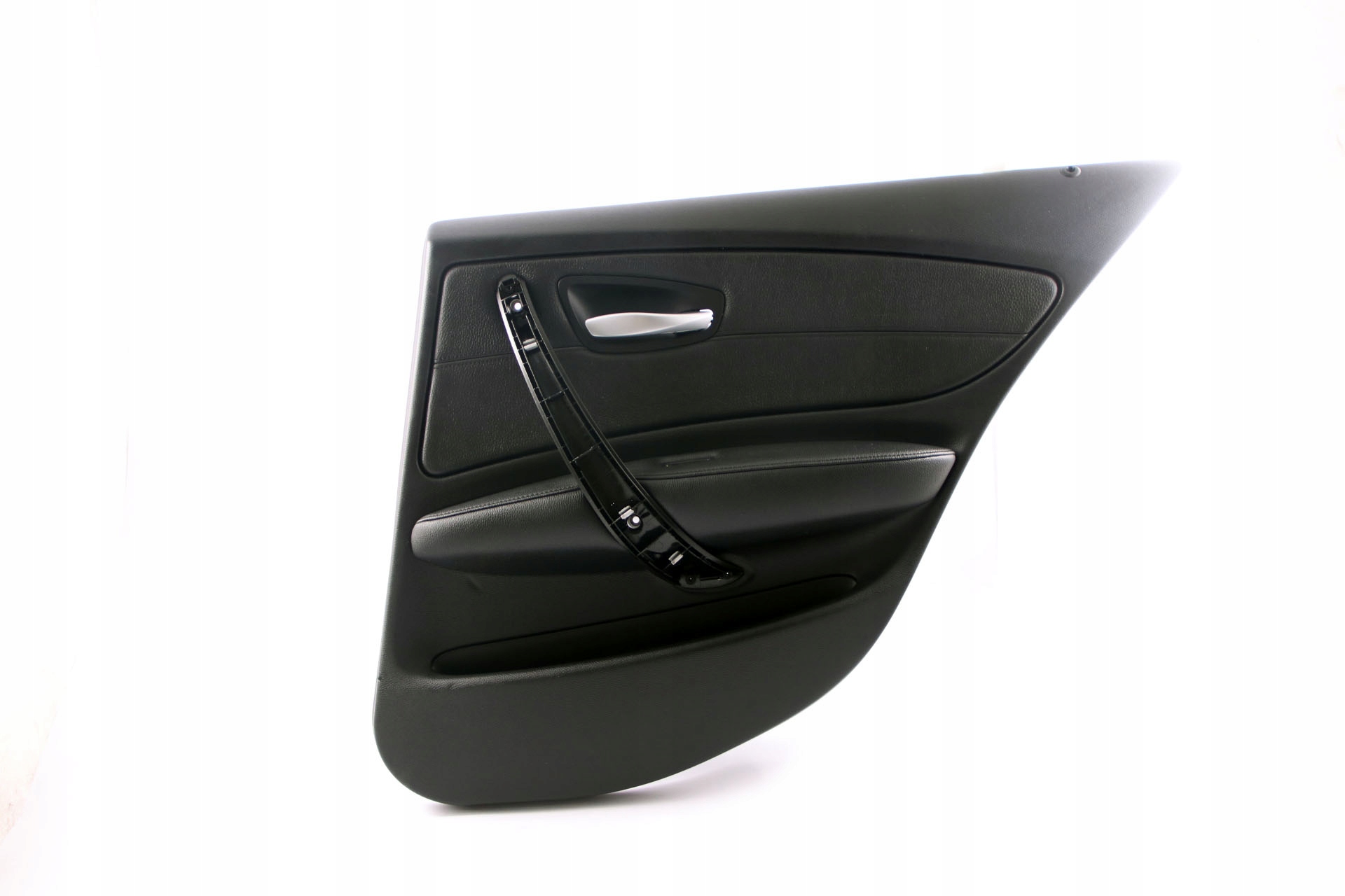 BMW 1 Series E87 LCI Rear Right O/S Door Card Trim Panel Black Leather