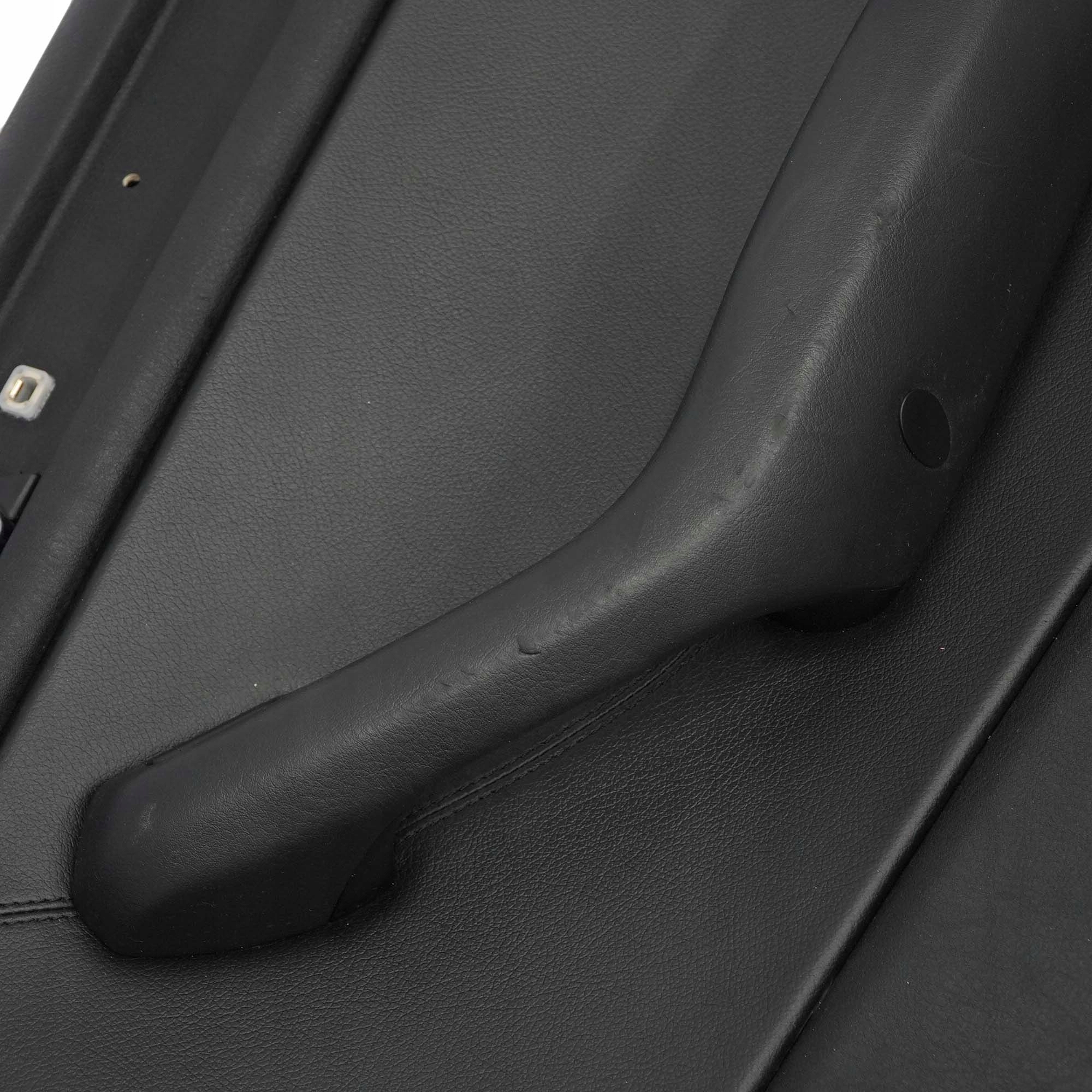 BMW 3 E46 Saloon Rear Right O/S Trim Panel Door Card Leather Montana Black