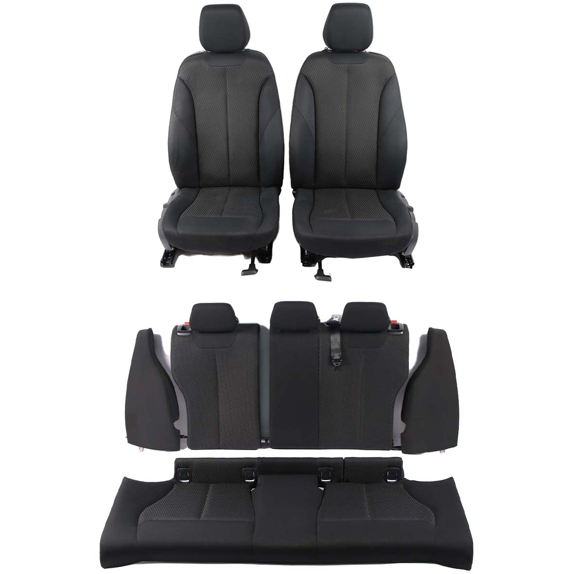 Seats BMW 1 Series F21 Cloth Fabric Set Interior Front Rear Seat with Door Cards