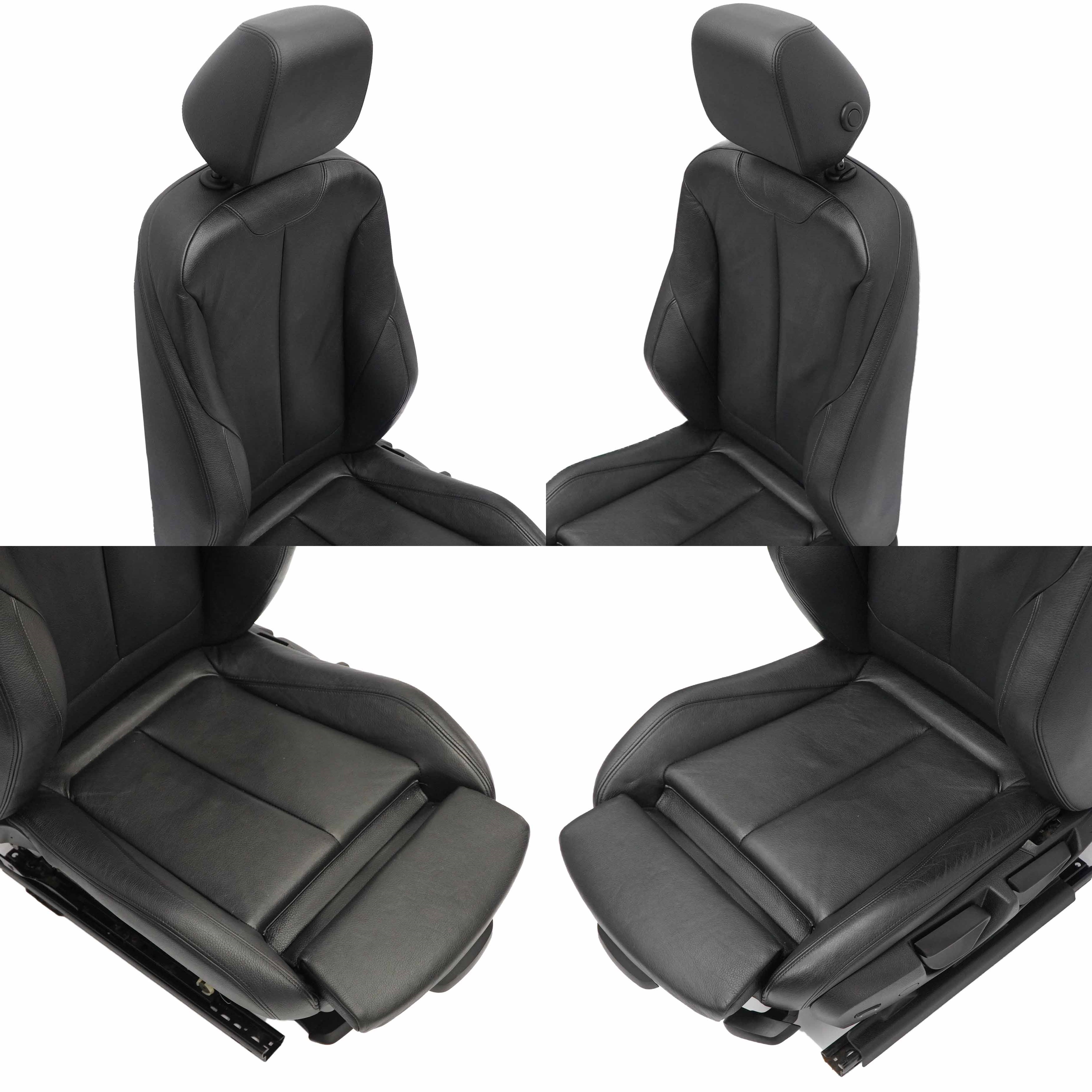 BMW F30 M Sport Black Leather Interior Seats Front Rear Seat and Door Cards