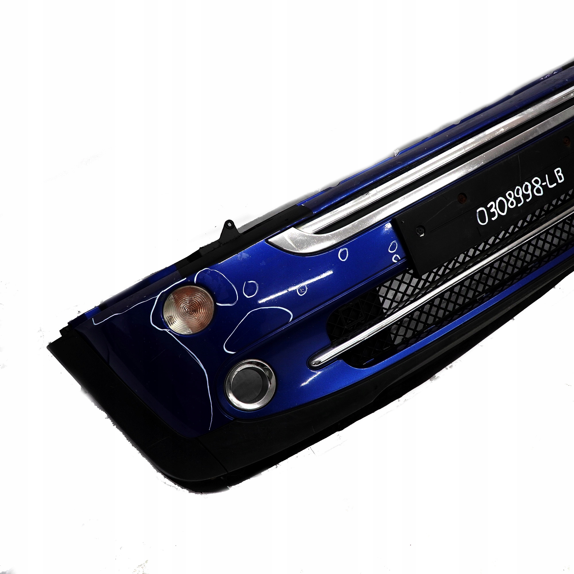 BMW Mini Cooper Cabrio R50 R52 Complete Front Bumper Panel Lightning Blue - A63