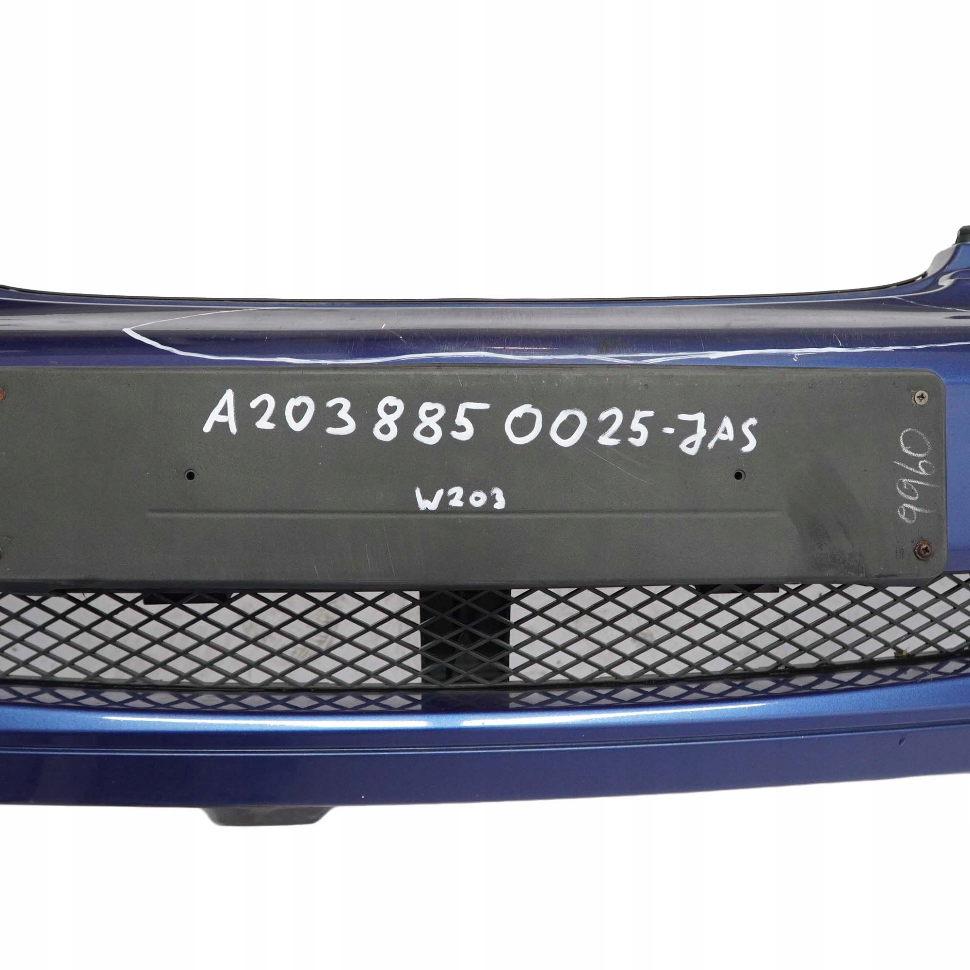 Mercedes-Benz C-Class W203 Front Bumper Trim Panel Jaspisblau Blue - 345