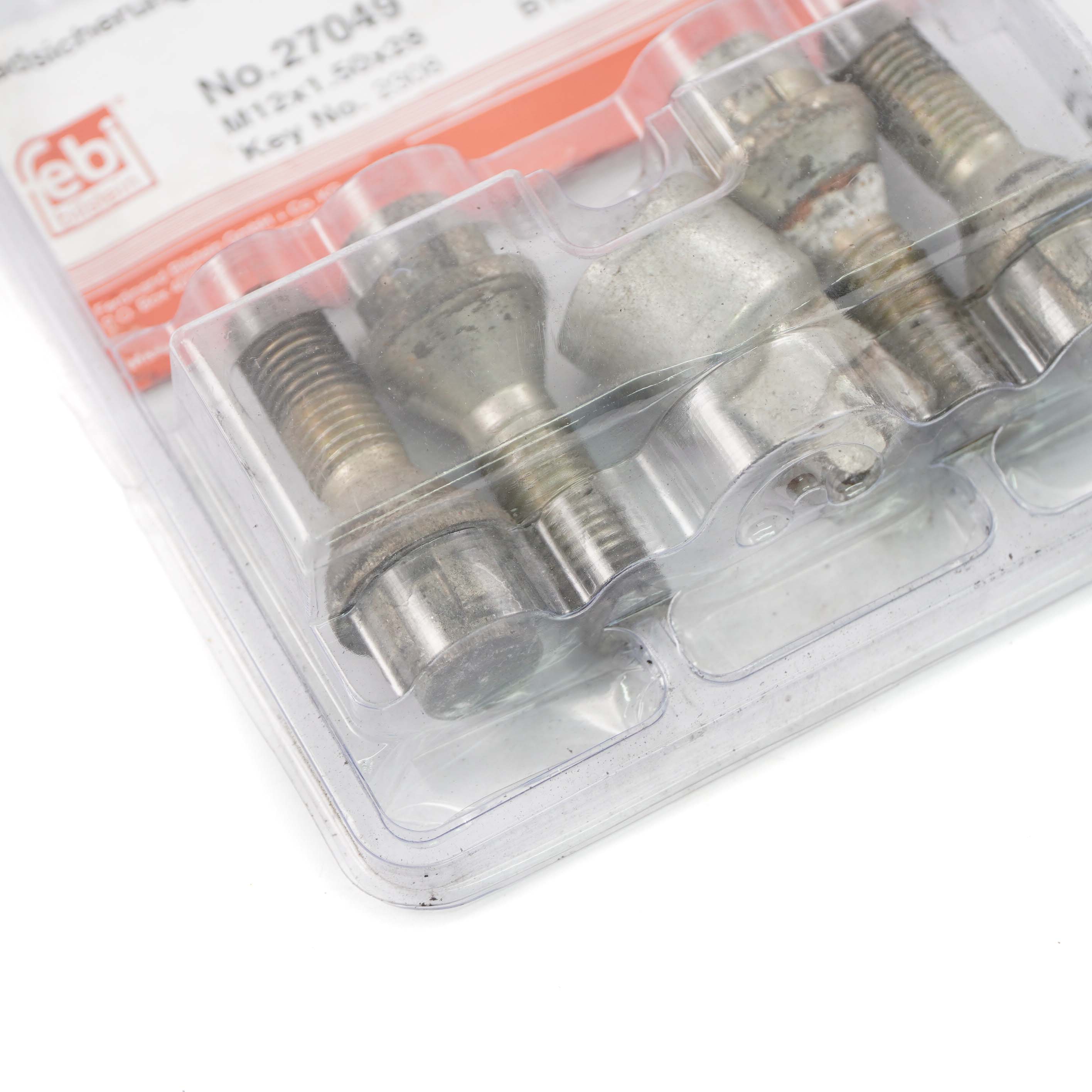 BMW 1 E87 Febi 27049 Locking Wheel Bolt Locks Security Nut Set M12x1.5x28