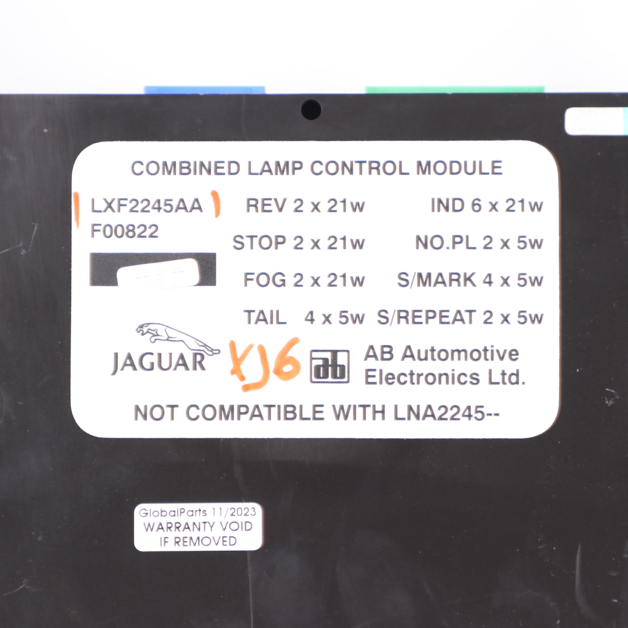 Jaguar XJ XJ6 XJR X300 Lamp Light Control Unit Module ECU LXF2245AA