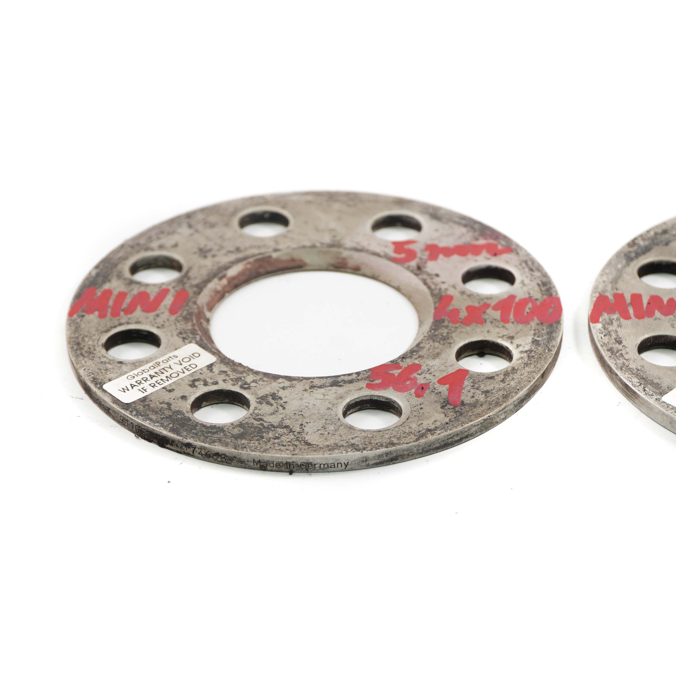 Alloy Wheel Spacers Hubcentric Shims Mini 4x100 56.1mm 5mm