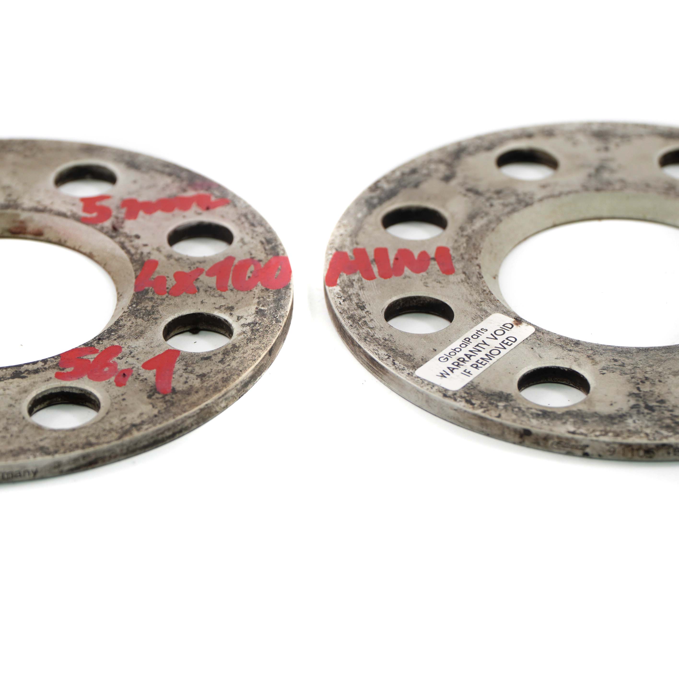 Alloy Wheel Spacers Hubcentric Shims Mini 4x100 56.1mm 5mm