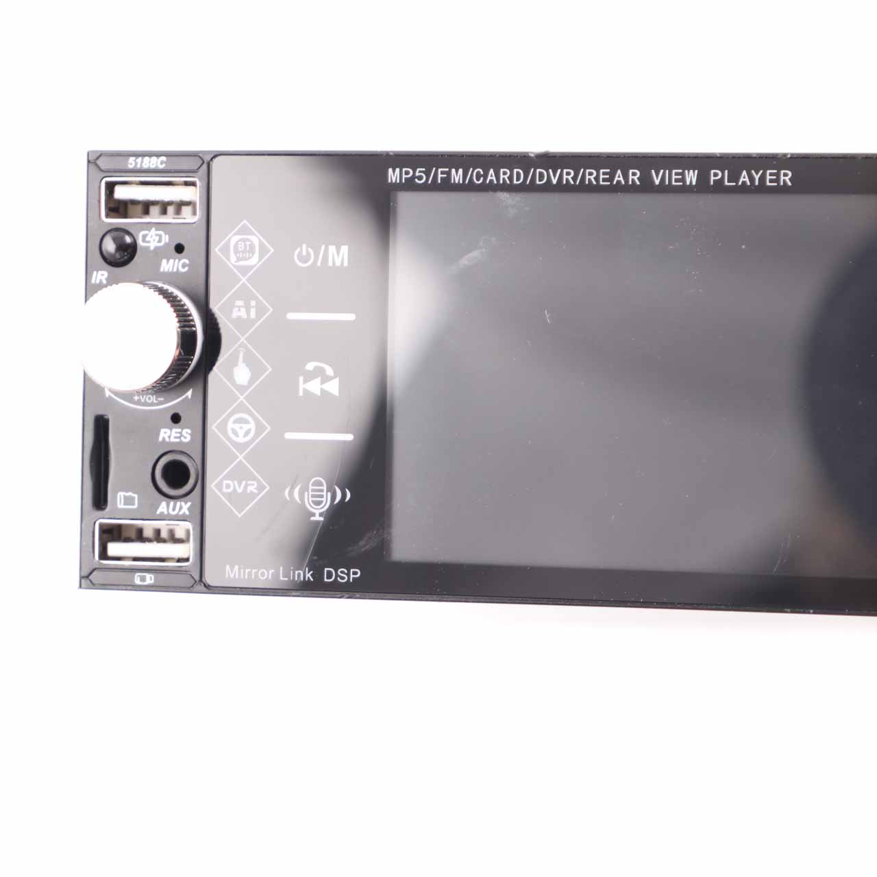 MP5 Player Head Unit Stereo Audio DVR Rear View Player 5,1" IPS Screen