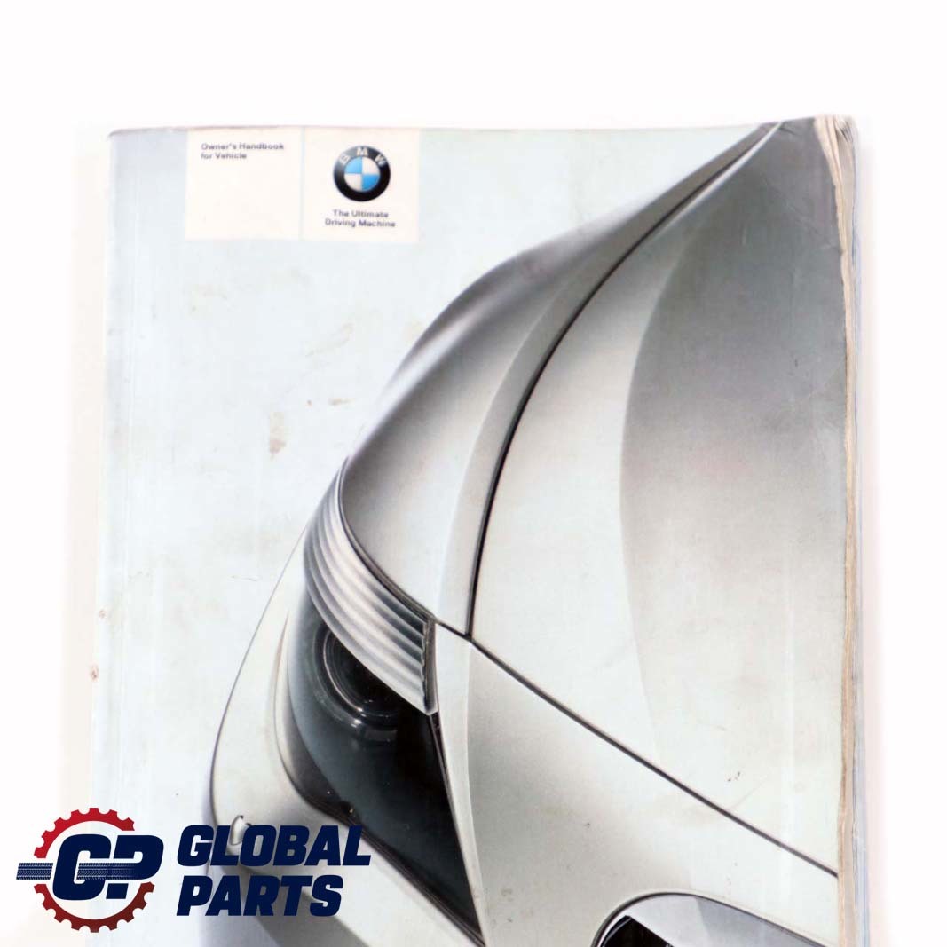 BMW 6 Series E63 E64 Owner's Handbook Manual Book 0158452