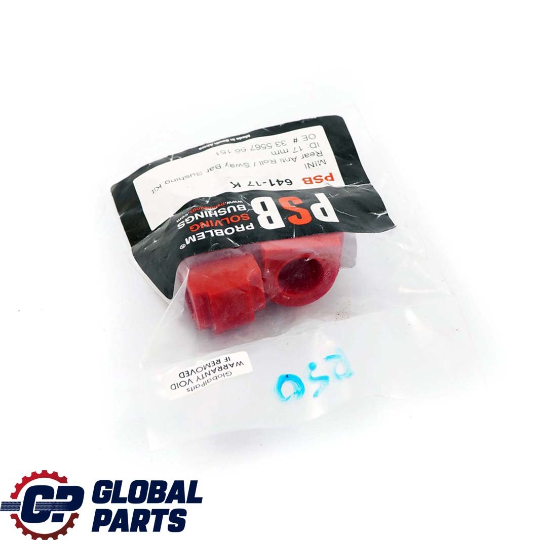 Mini R50 Problem Solving Bushings PSB Rear Stabilizer Anti Roll Bar Bushing Set