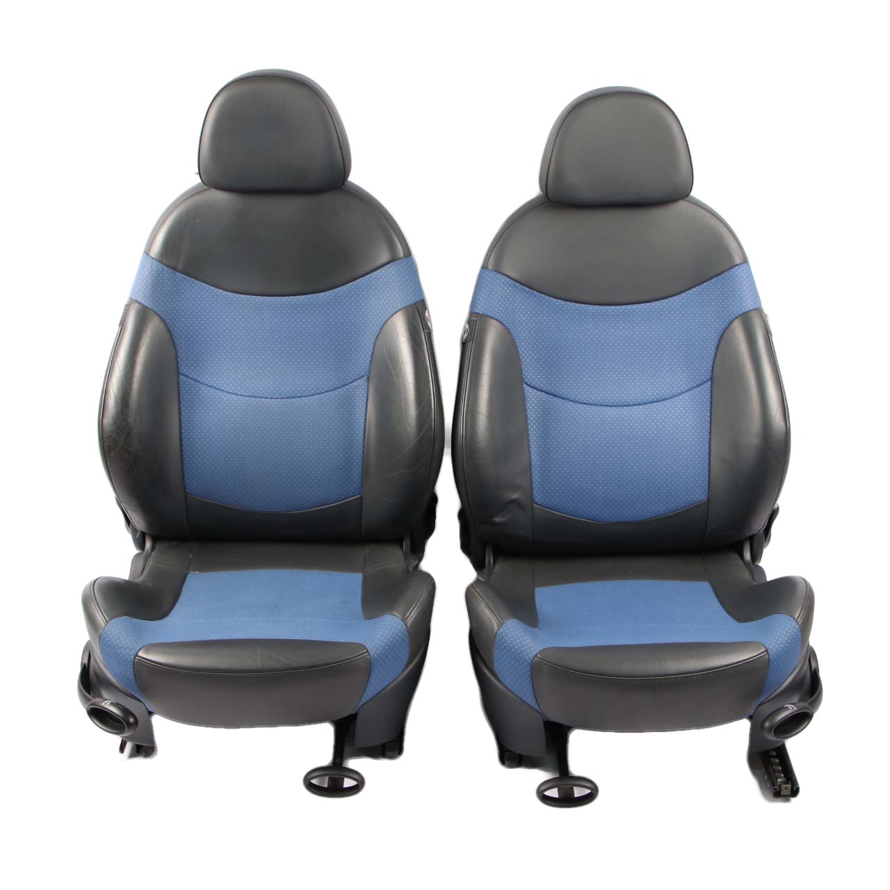 Mini Cooper R50 R53 Cloth Leather Lapis Blue Seats Set Interior Front Rear Seat