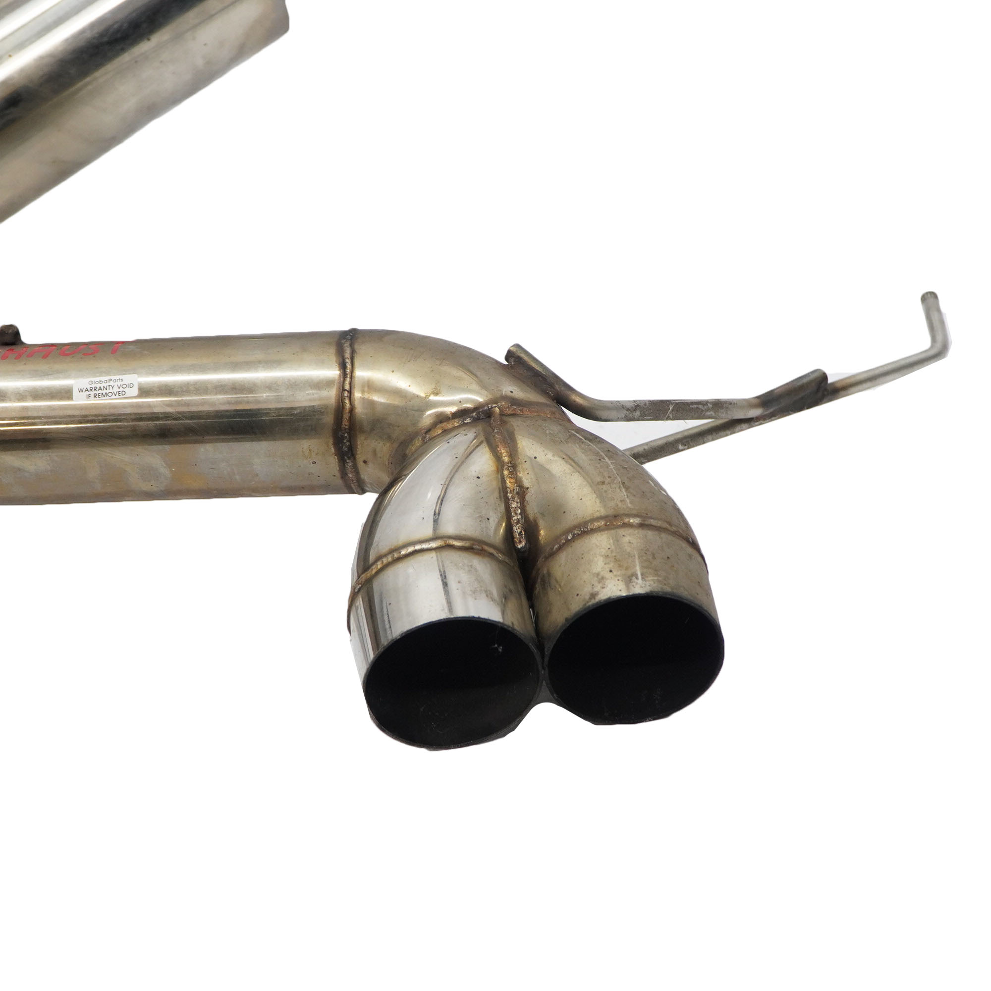 Rear Exhaust System Mini R53 Cooper S Muffler Pipe Chrome Catless