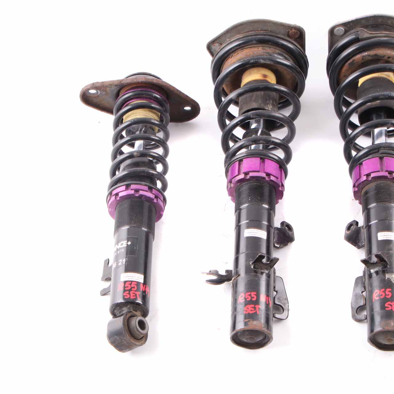 Spring Strut Mini R55 Stance+ Front Rear Suspension N/O/S Shock Absorber Set