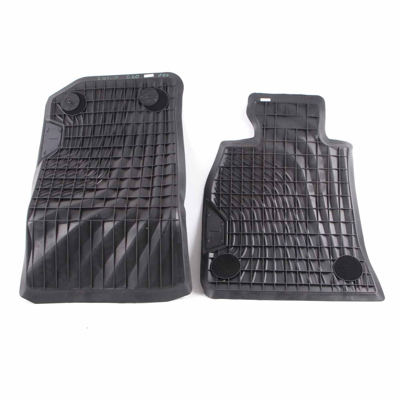 Floor Rubber Mats BMW G20 G21 All Weather Interior Cover Front Set Black 2161170