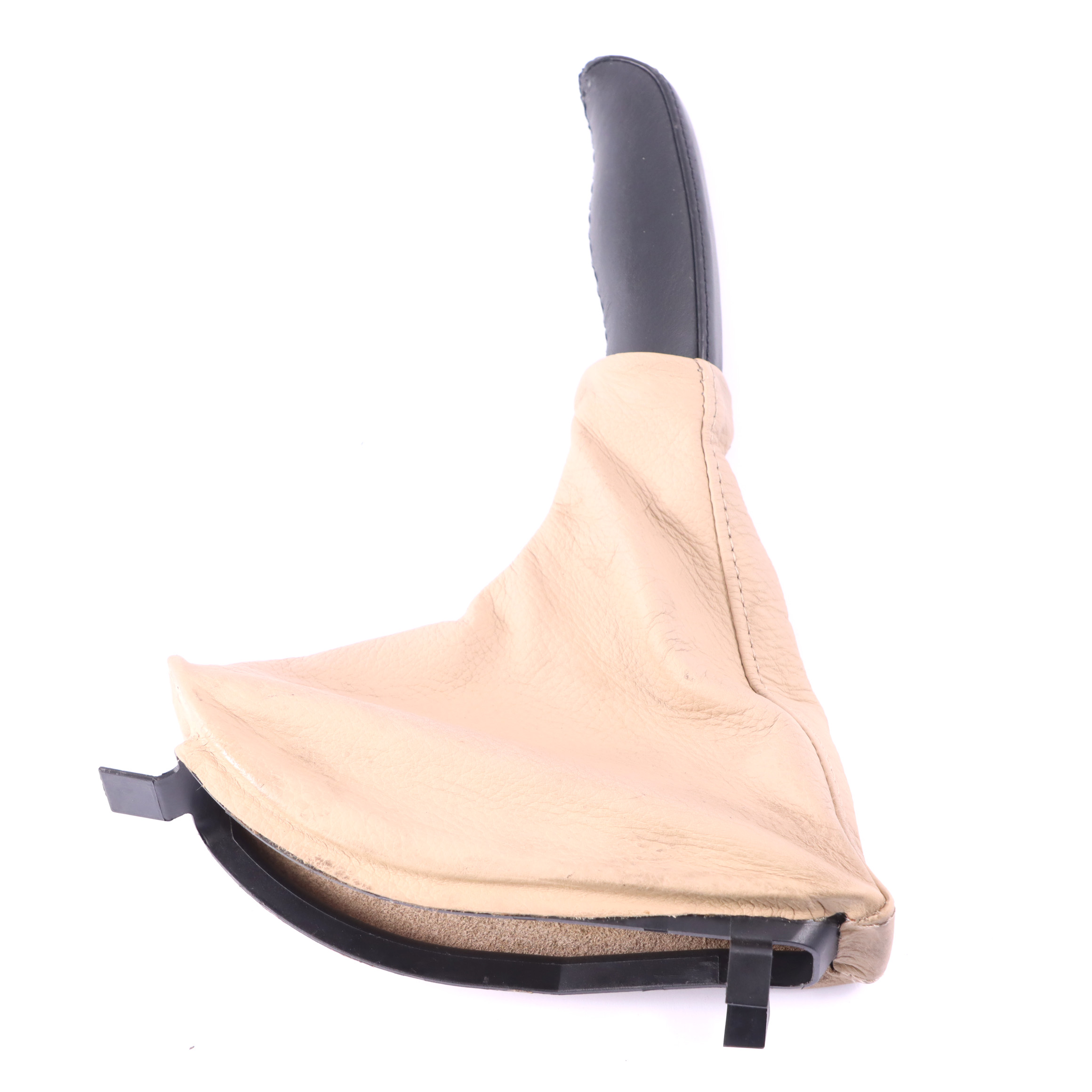 BMW E39 Handbrake Lever Cover Parking Brake Gaiter Leather Beige